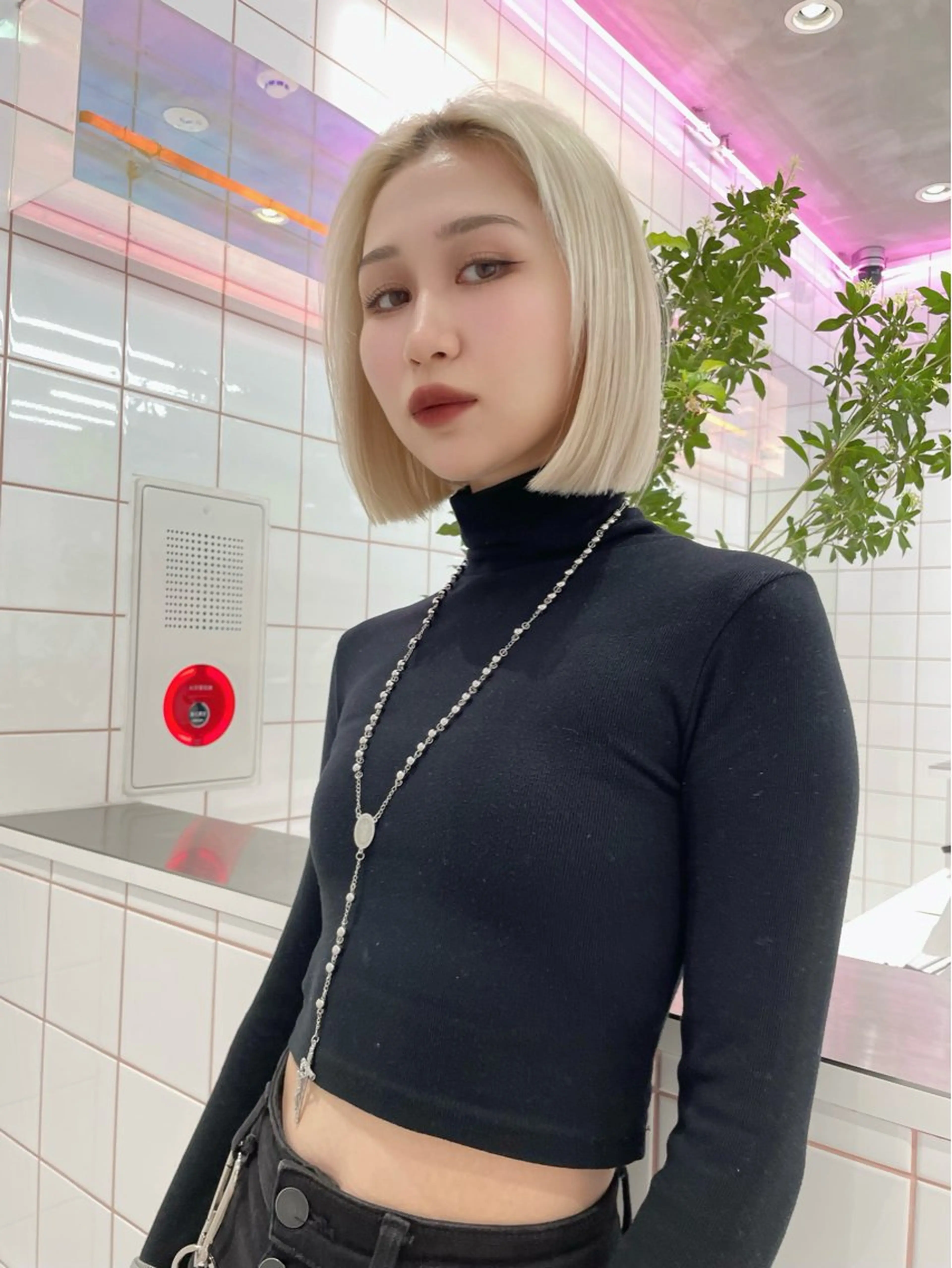 ミディアム カラー 白髪ぼかし特化/ 髪質改善/ハクのヘアスタイル