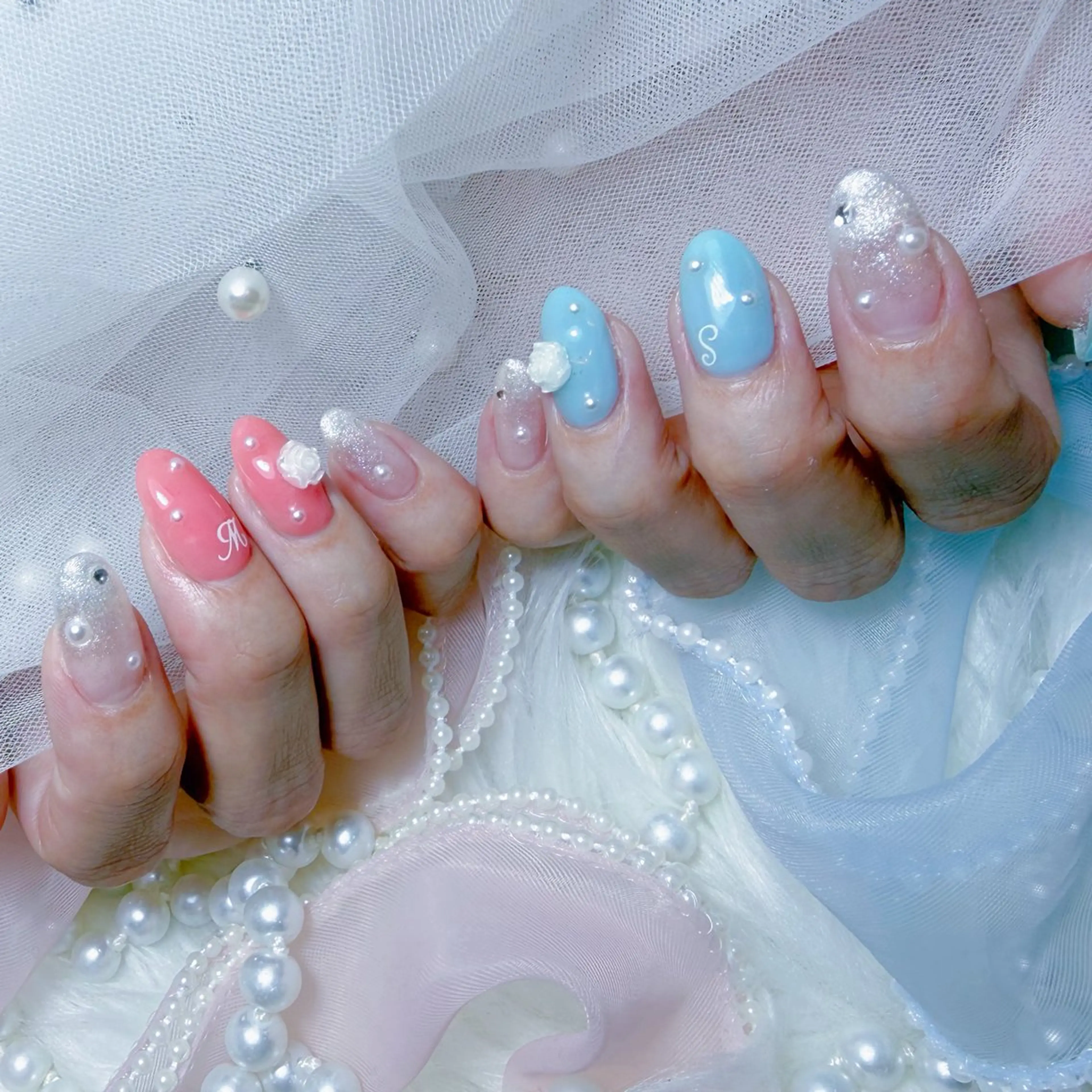 ネイル ワンカラーネイル ハンドネイル Yudia🩵 Yuiのネイルデザイン