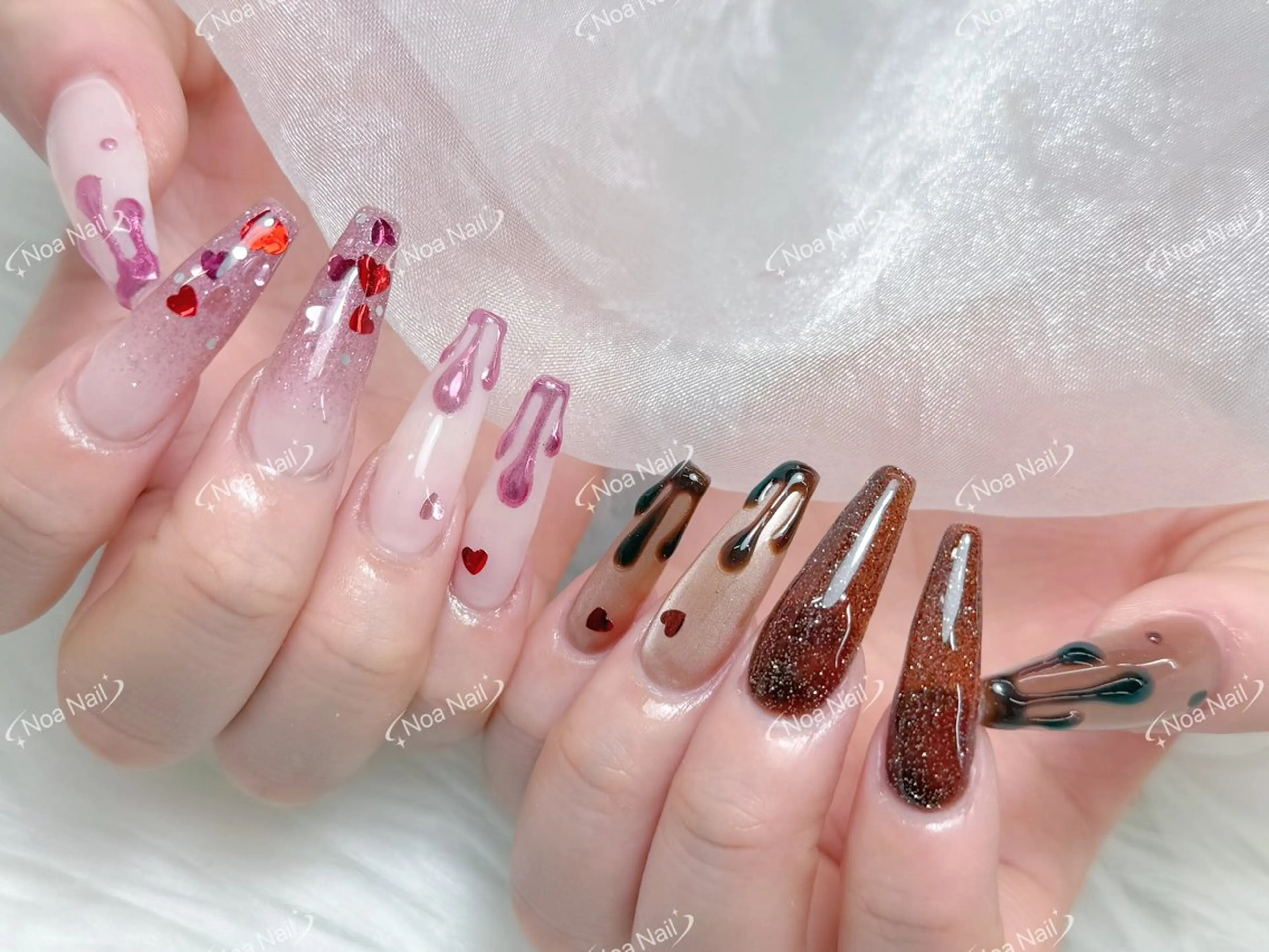 ロング ハンドネイル Noa Nailのネイルデザイン