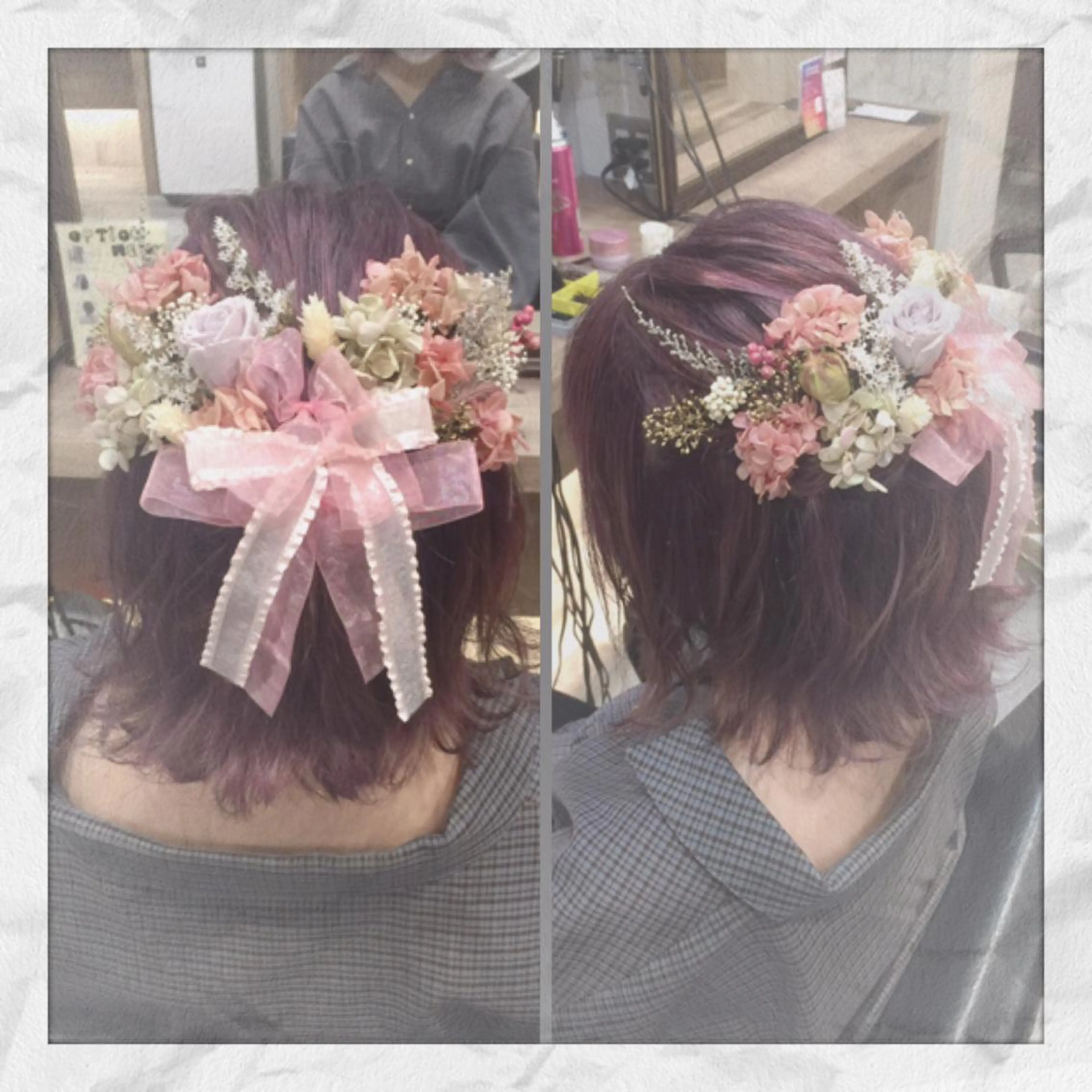 ミディアム ヘアアレンジ ヘアセット ヘアセット/着付け 𓇼 松本 夏美𓇼のヘアスタイル