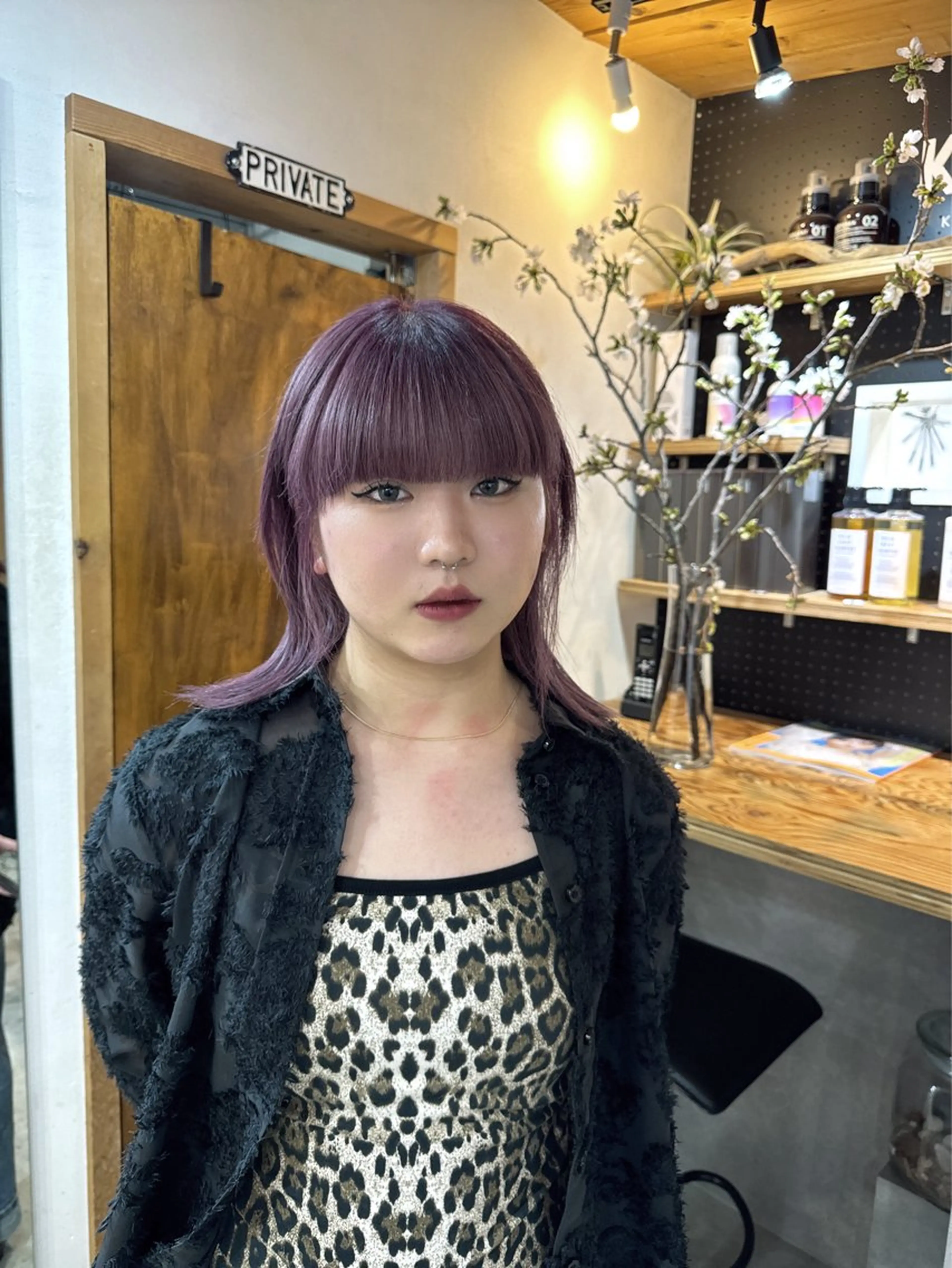 ミディアム カラー Rico / bob/グレージュのヘアスタイル