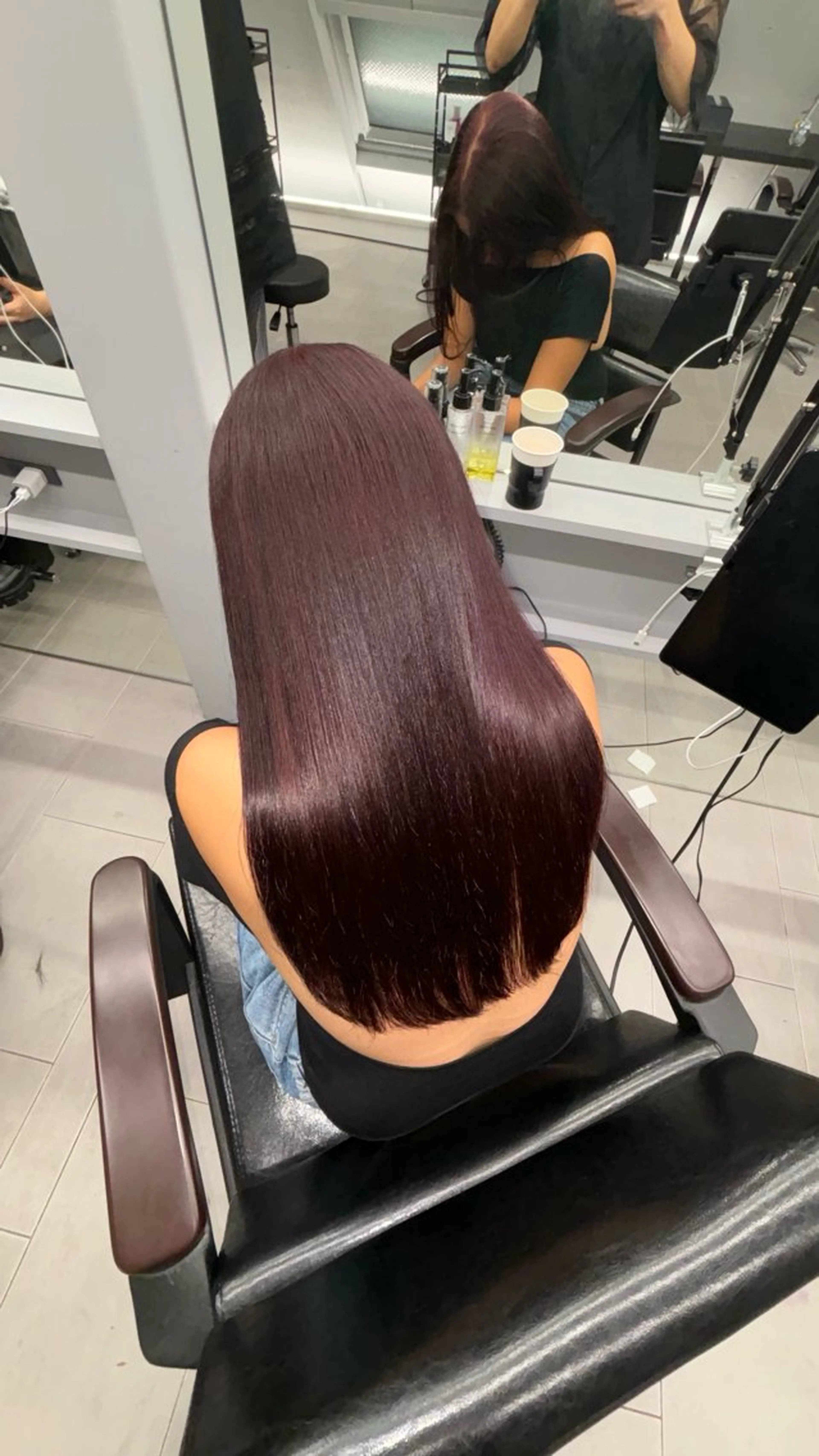 カラー ブリーチ ダブルカラー ブリーチなしカラー レッドカラー hair&beauty geen 東大宮店所属・あんず/ワンカラー ベージュ/明るめのヘアスタイル