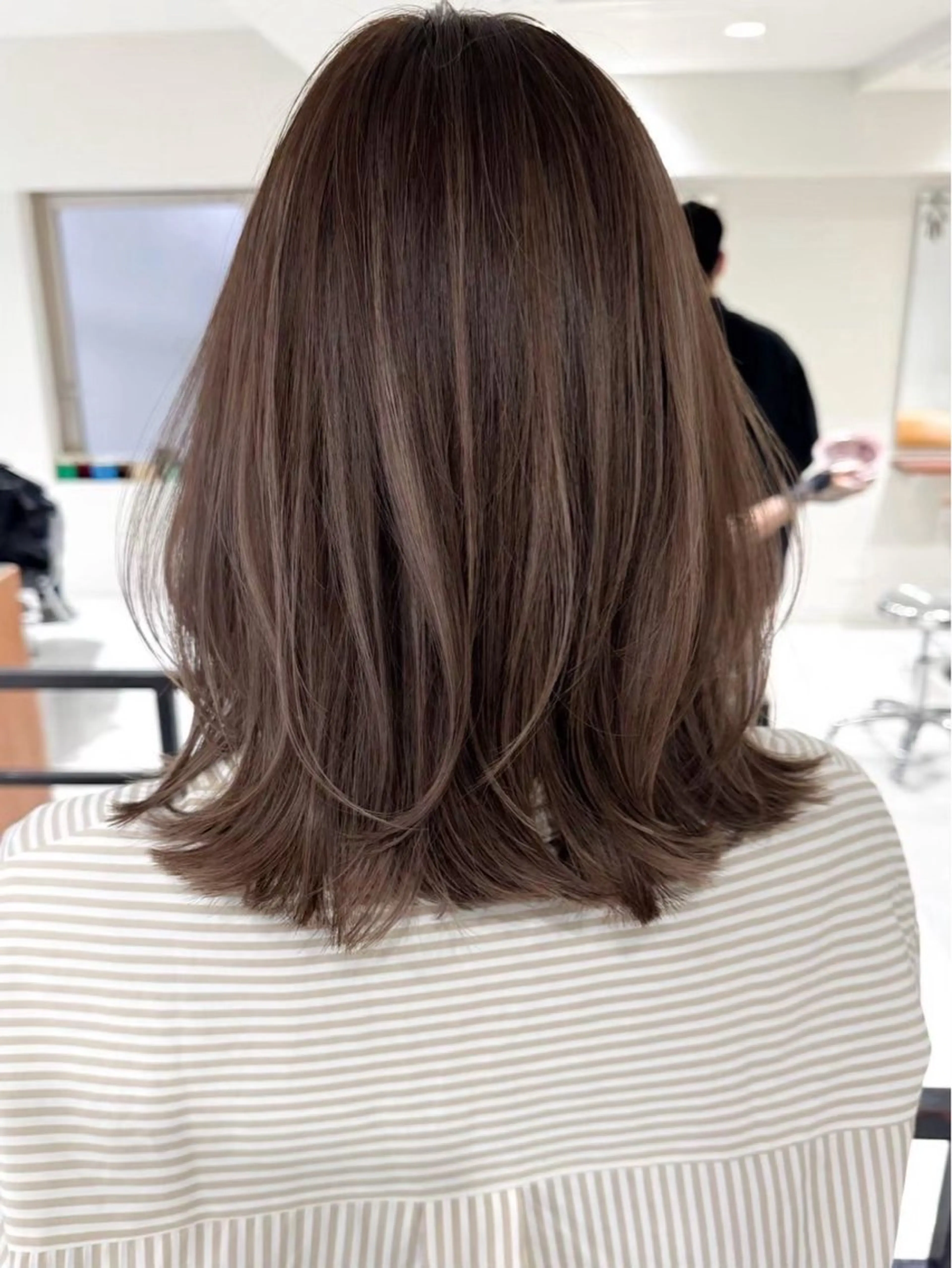 ミディアム カラー ヘアカラー ハイライト/レイヤー 河原町/Manatoのヘアスタイル