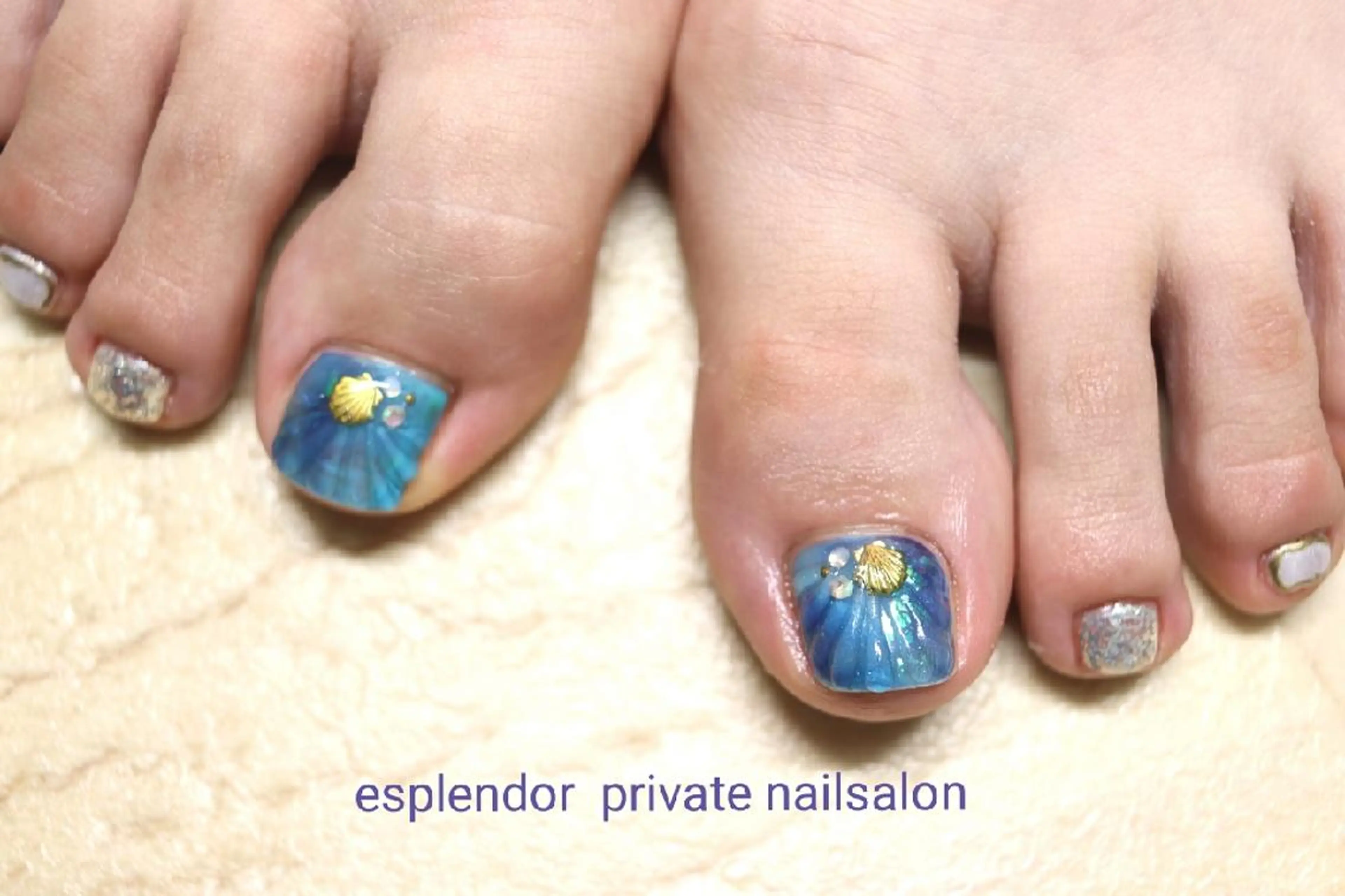 ネイル フットネイル 持ち込み esplendor  小野寺のネイルデザイン