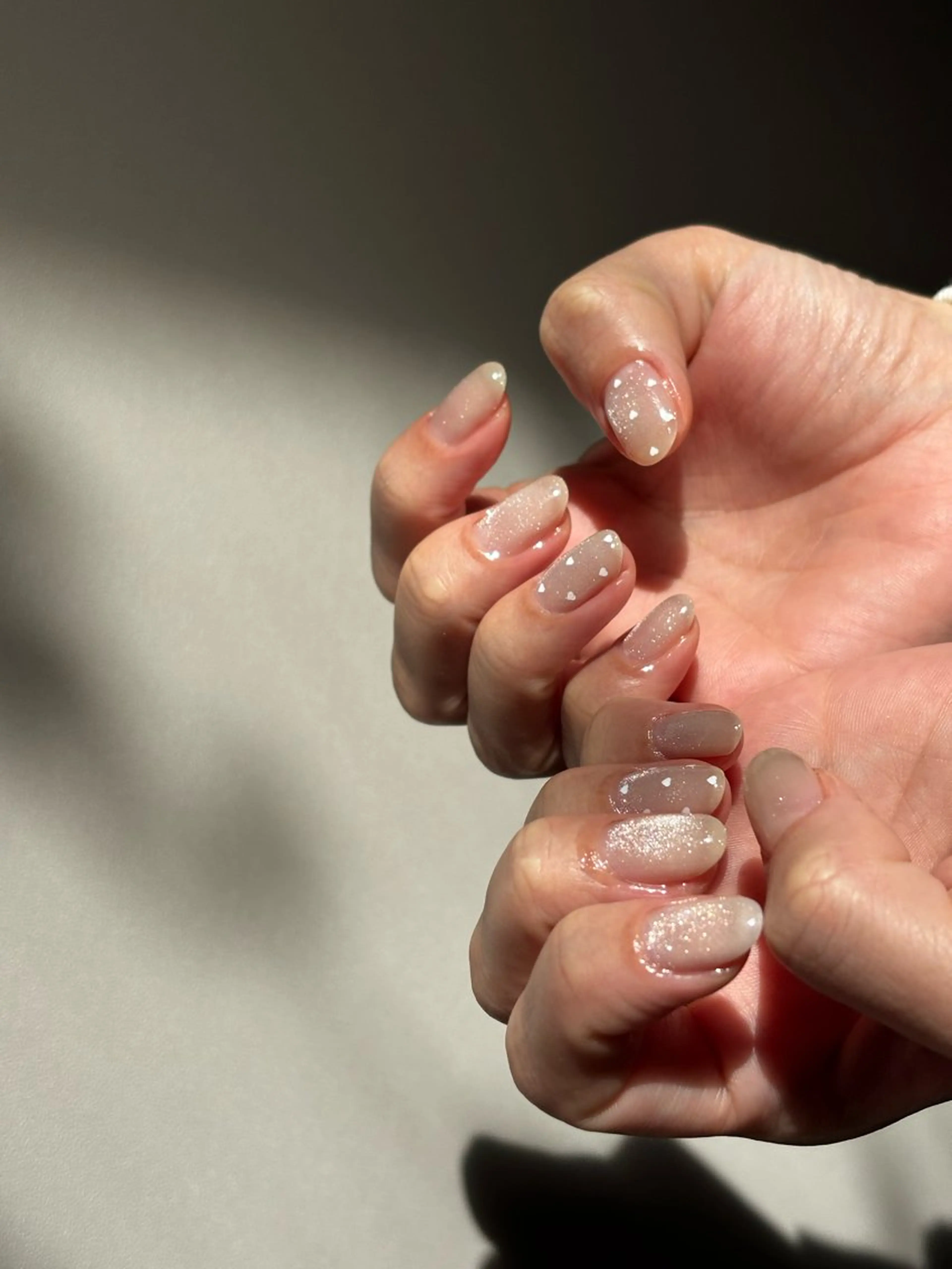 ネイル ドット ハート 韓国ネイル マグネットネイル MAQUM所属・K. Yukoのネイルデザイン