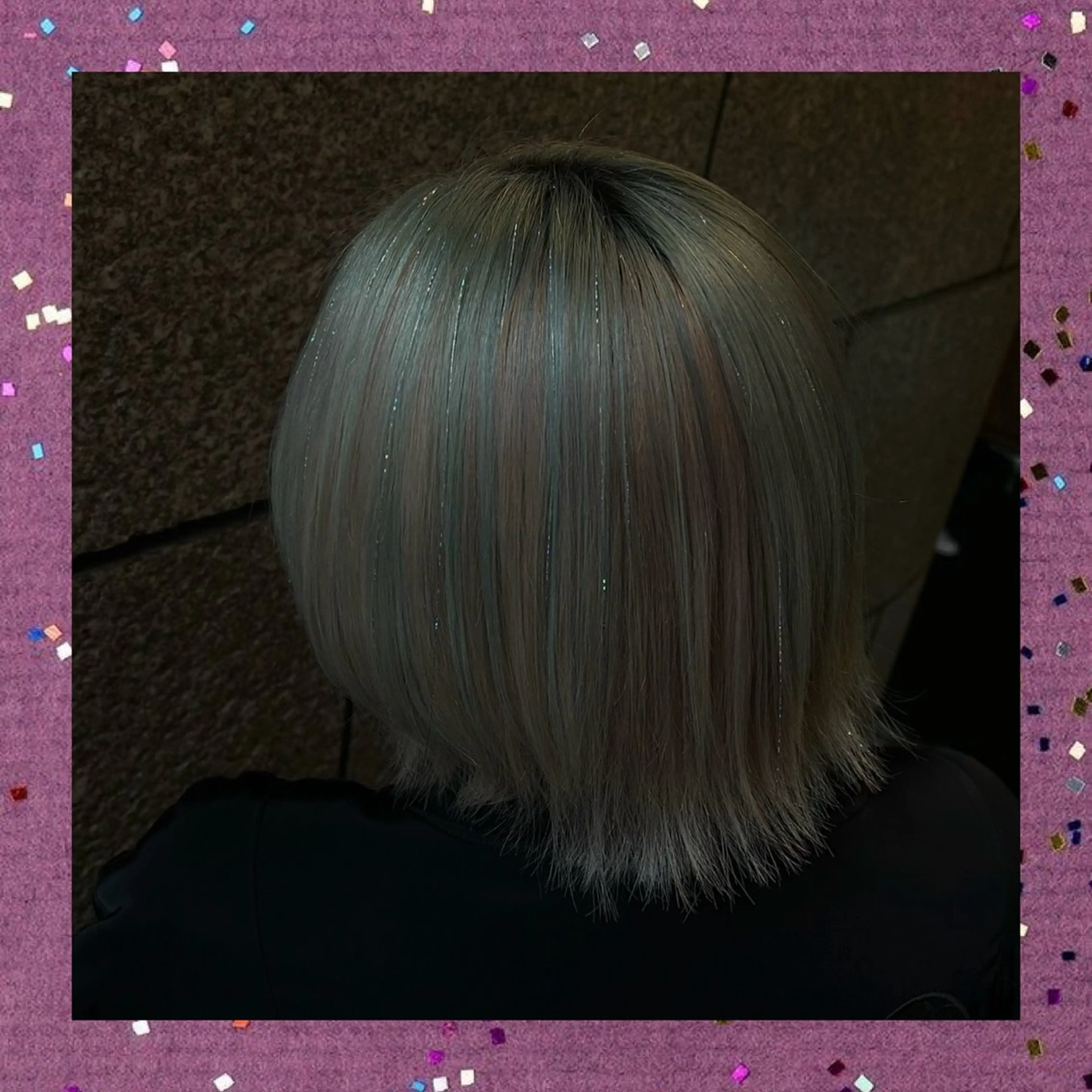 ショート エクステ Miju💖派手髪/ ティンセル/エクステのヘアスタイル