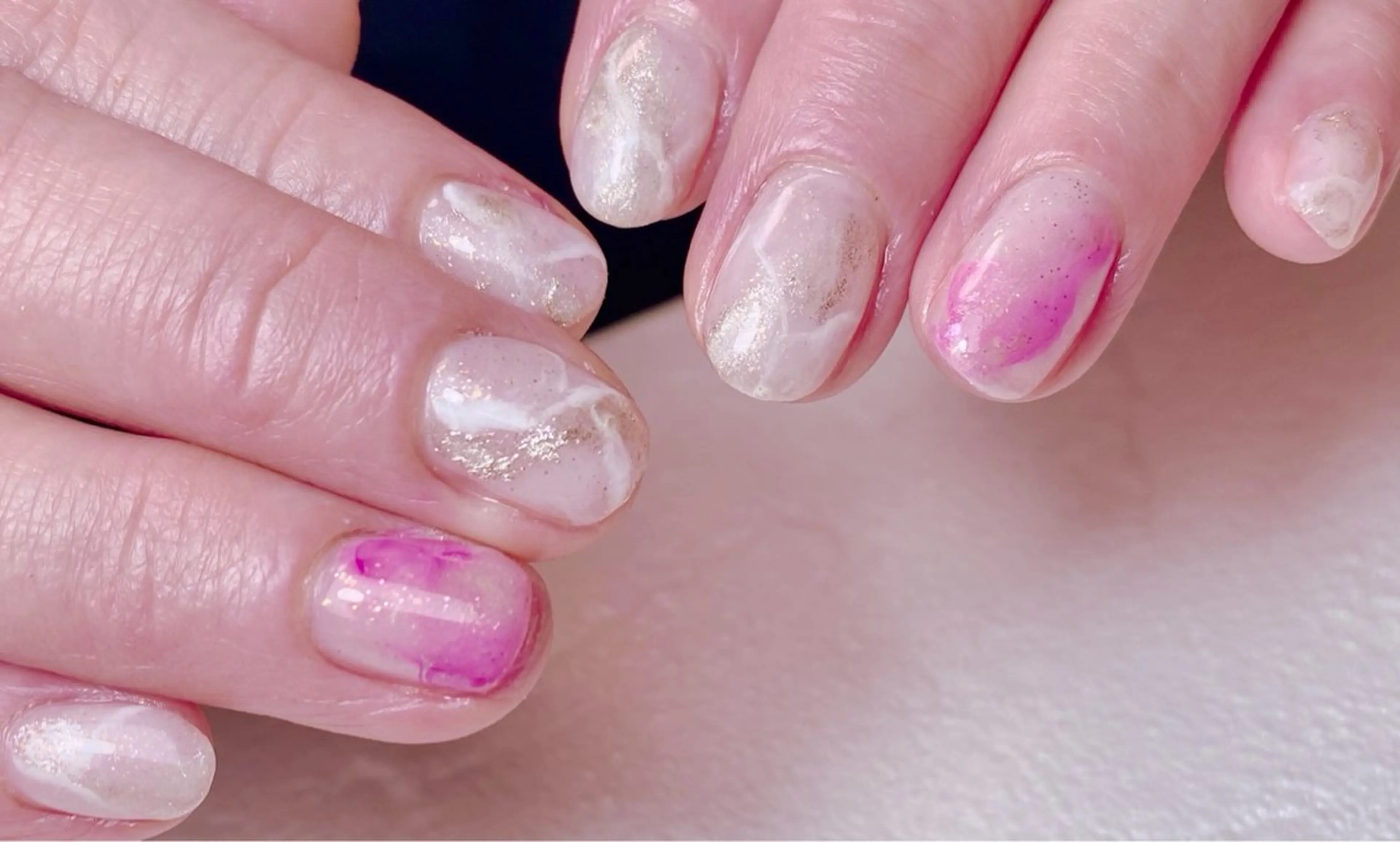 ネイル ニュアンスネイル ハンドネイル Nail Salon K 🧸美爪育成のネイルデザイン