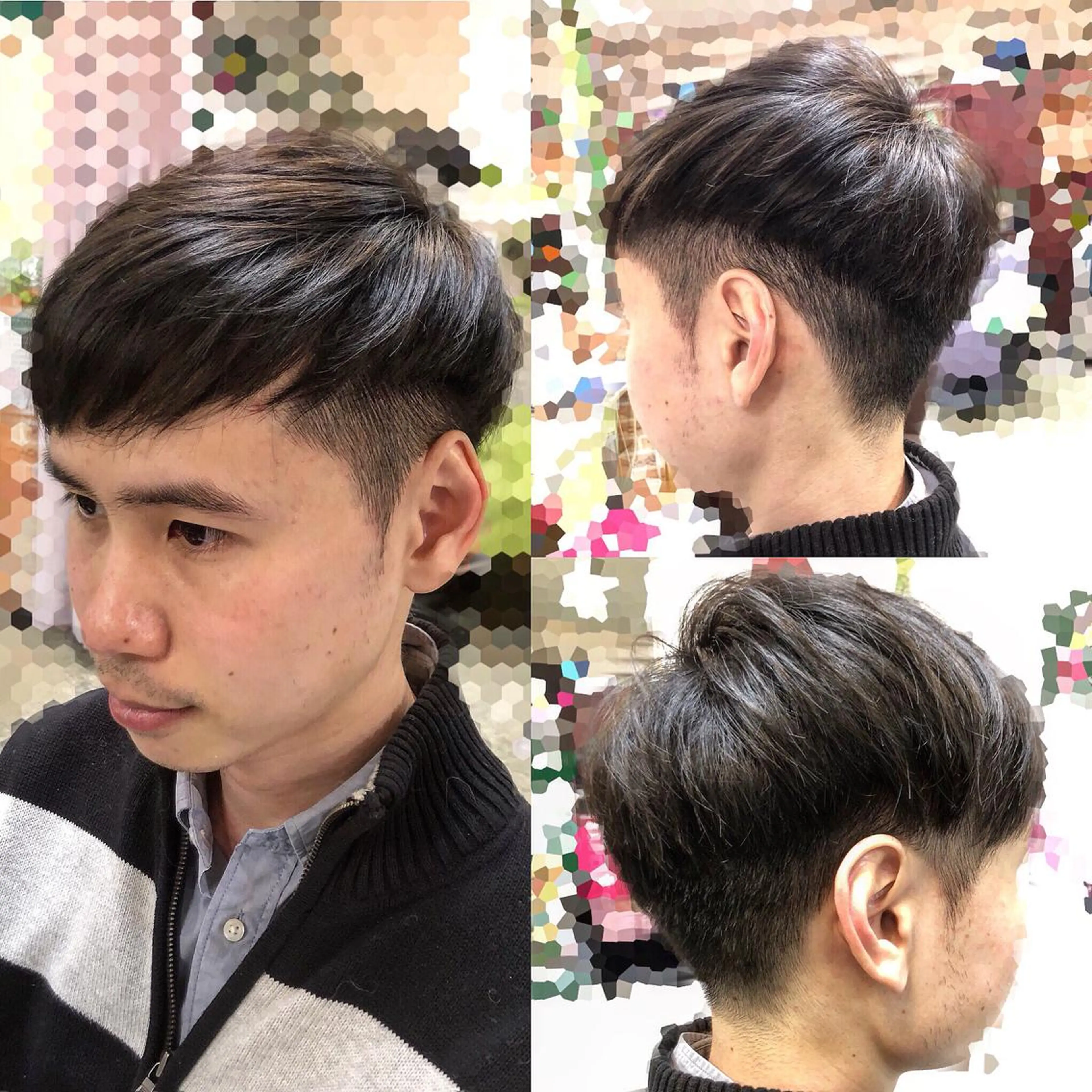 ショート メンズ メンズ韓国風 韓国マッシュ マッシュ 韓国風ヘア カット トリートメント 松 下のヘアスタイル