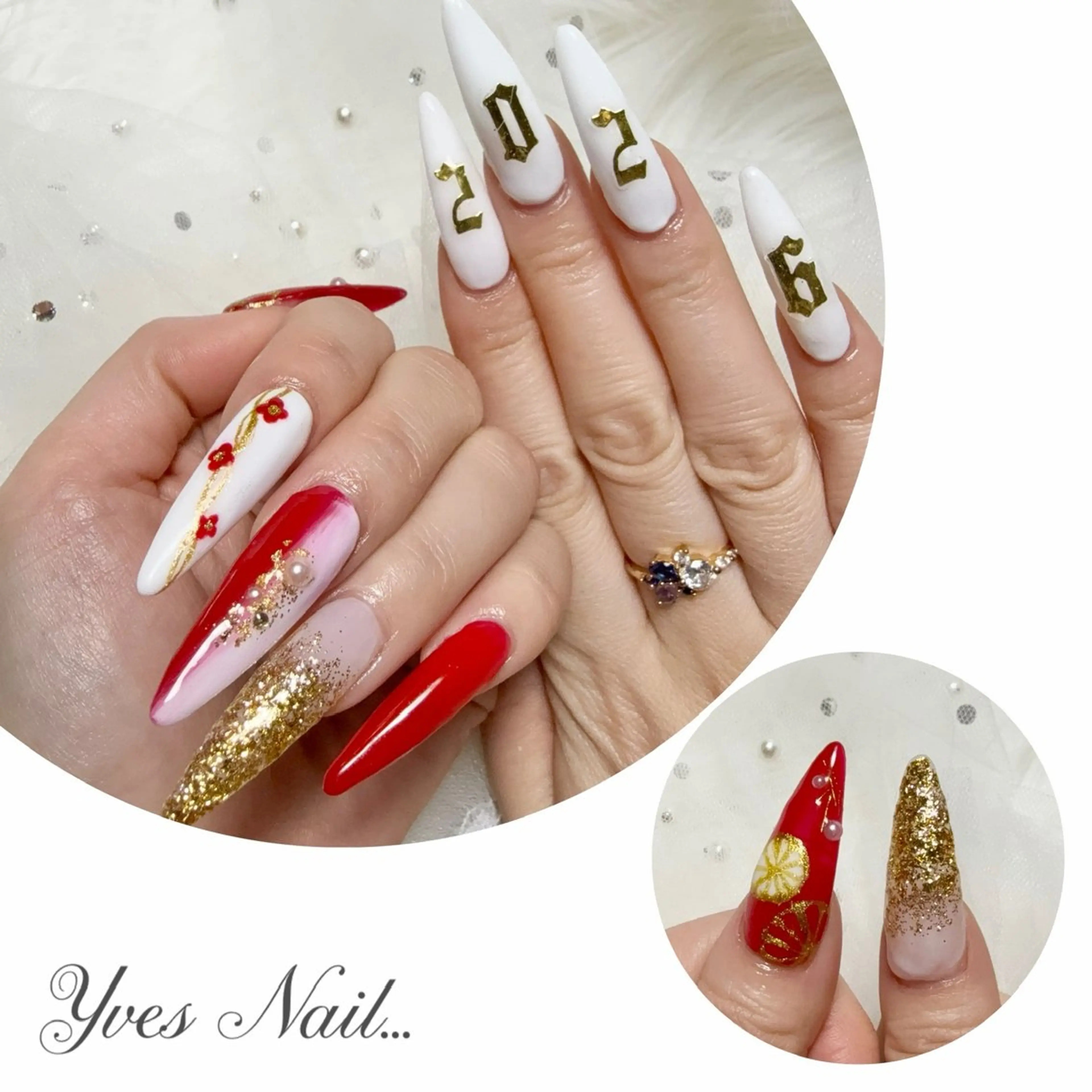 ネイル ラメ(グリッター) ハンドネイル kanno yのネイルデザイン