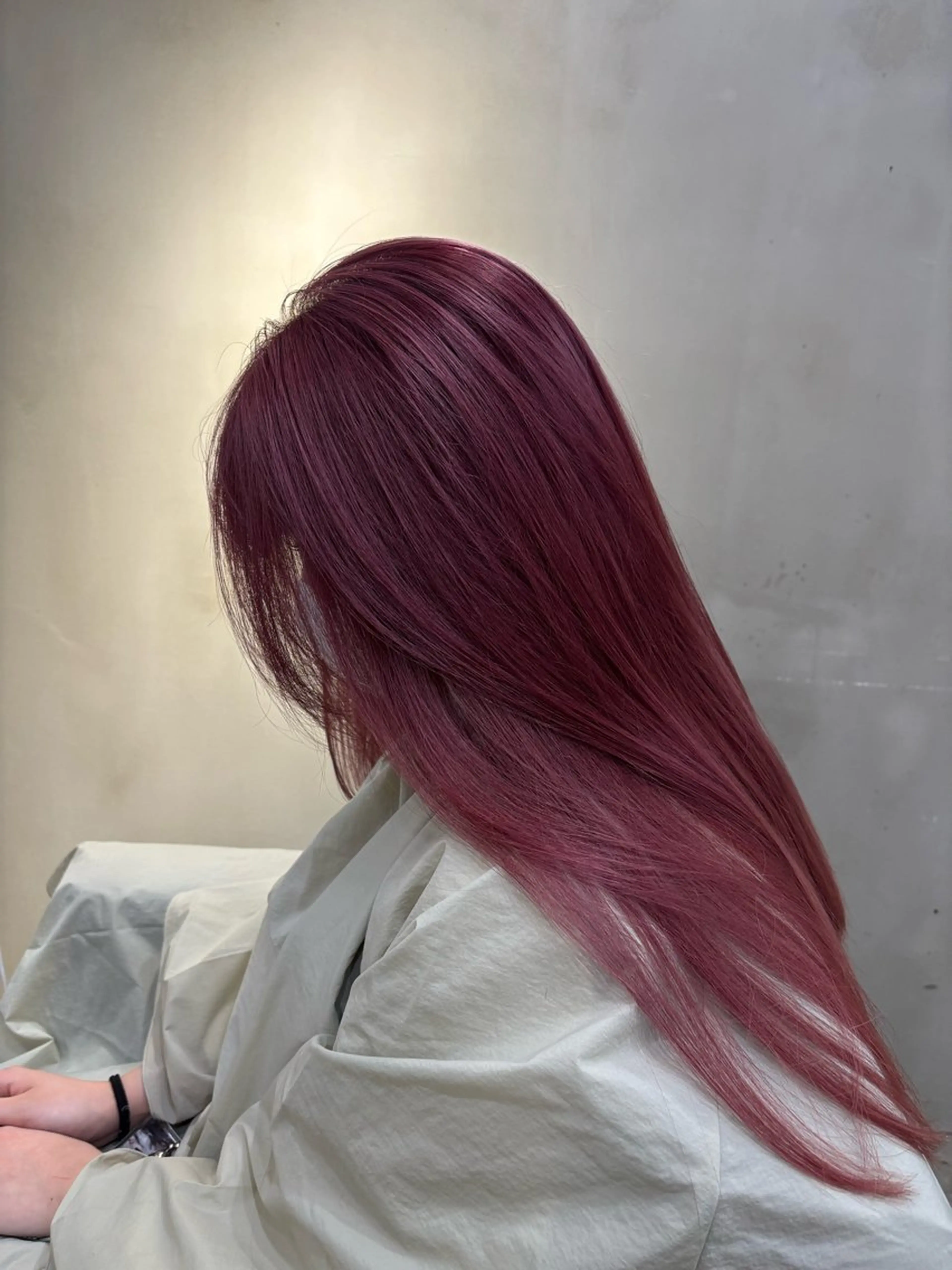 セミロング カラー ピンクカラー ヘアカラー 中園康 /カラー/ブリーチのヘアスタイル