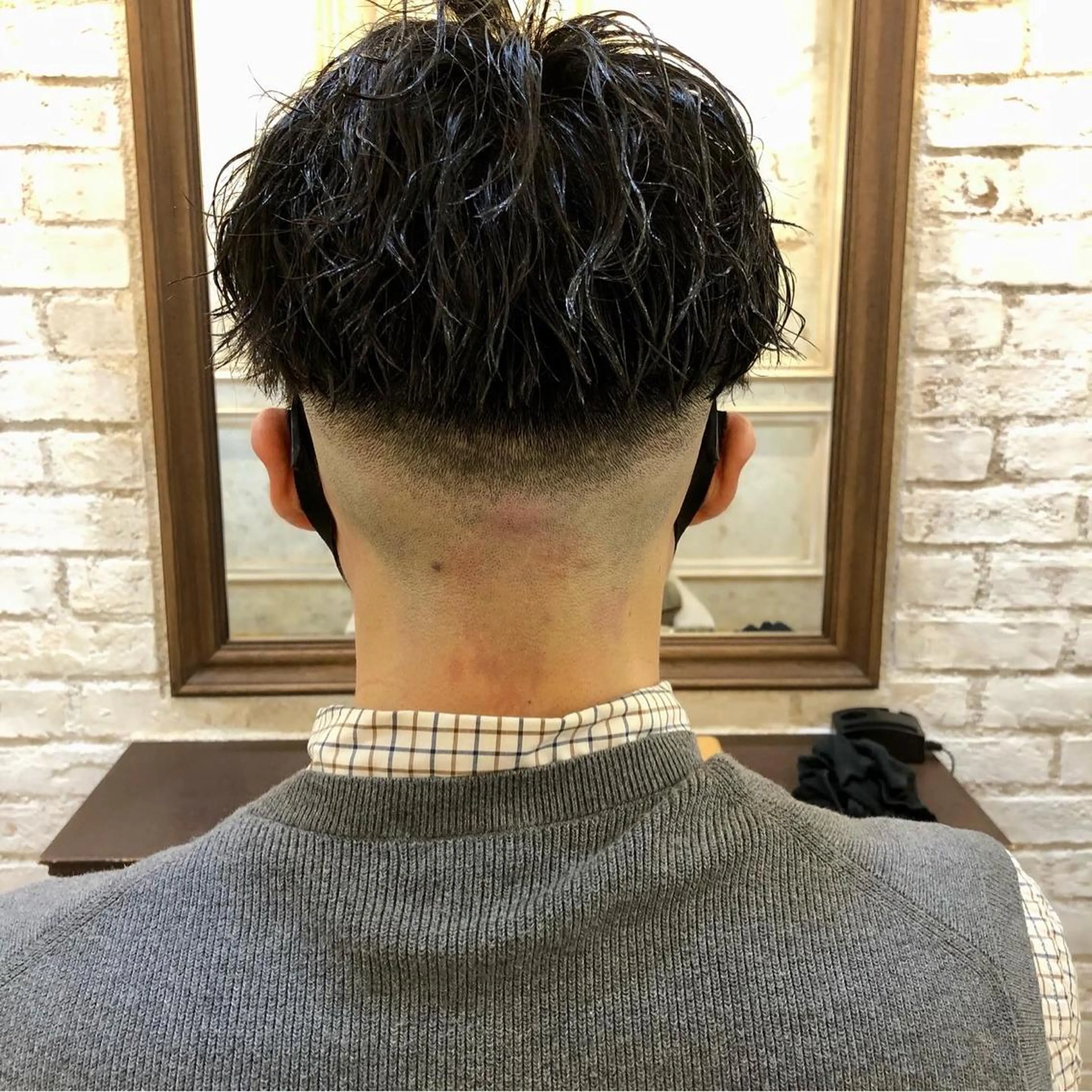 ショート パーマ メンズ Carina所属・セン北徒歩５分 キシタクのヘアスタイル