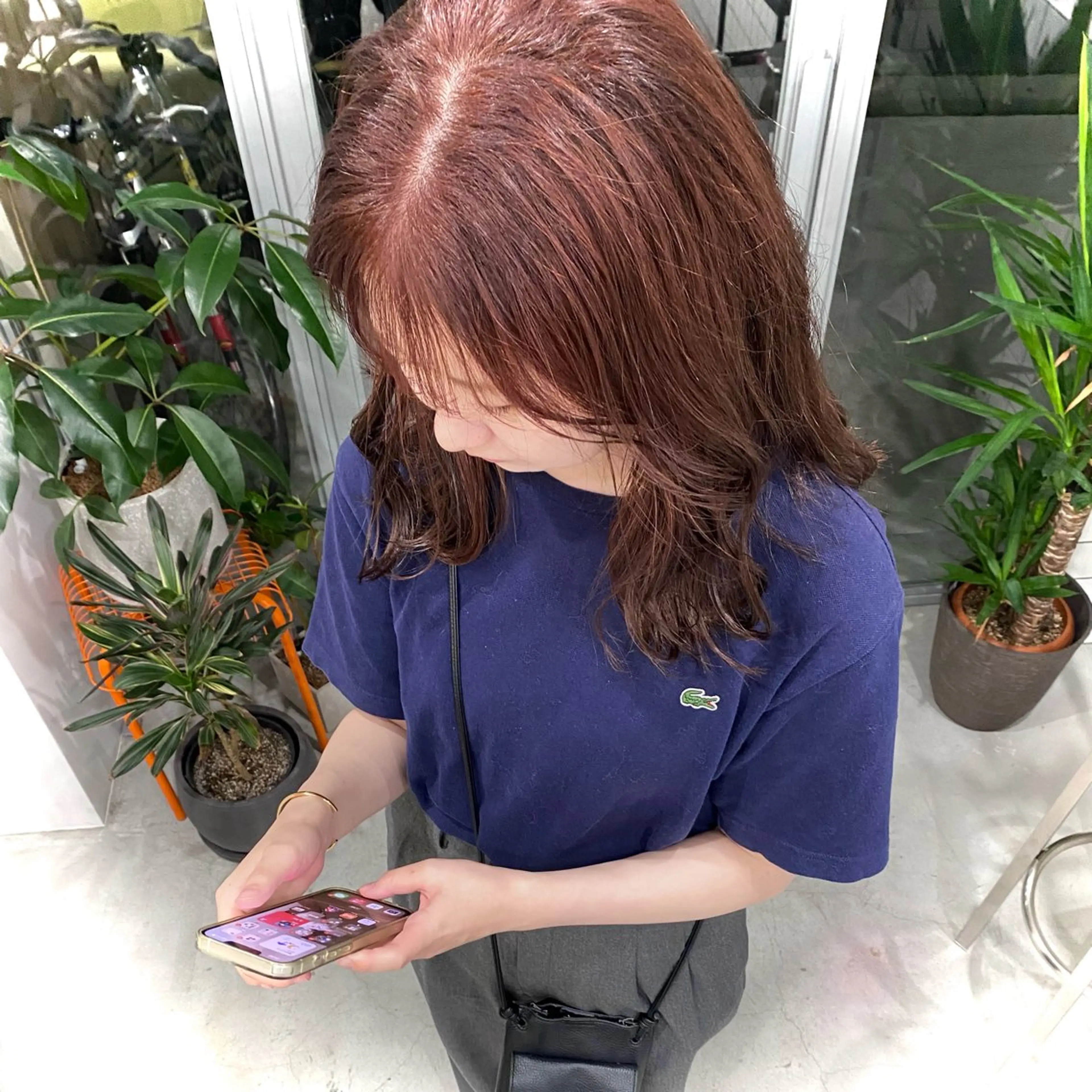 カラー ブラウンカラー ピンクカラー レイヤー、ボブ、ショ ートカット　松本翔大のヘアスタイル