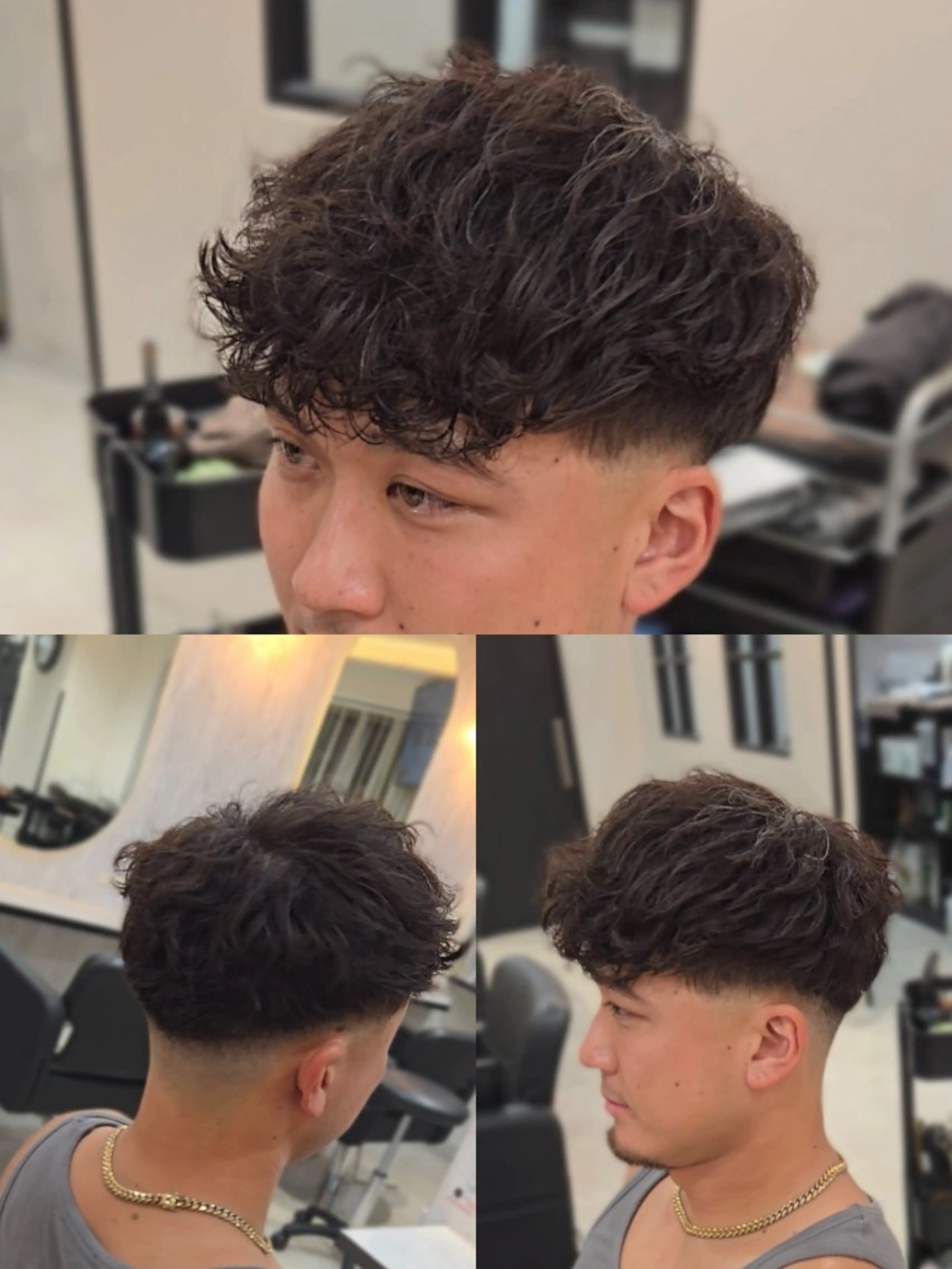 メンズ ショート メンズパーマ カット パーマ ヘアセット LEN名古屋/パーマ 海外ヘア/メンズ特化のヘアスタイル