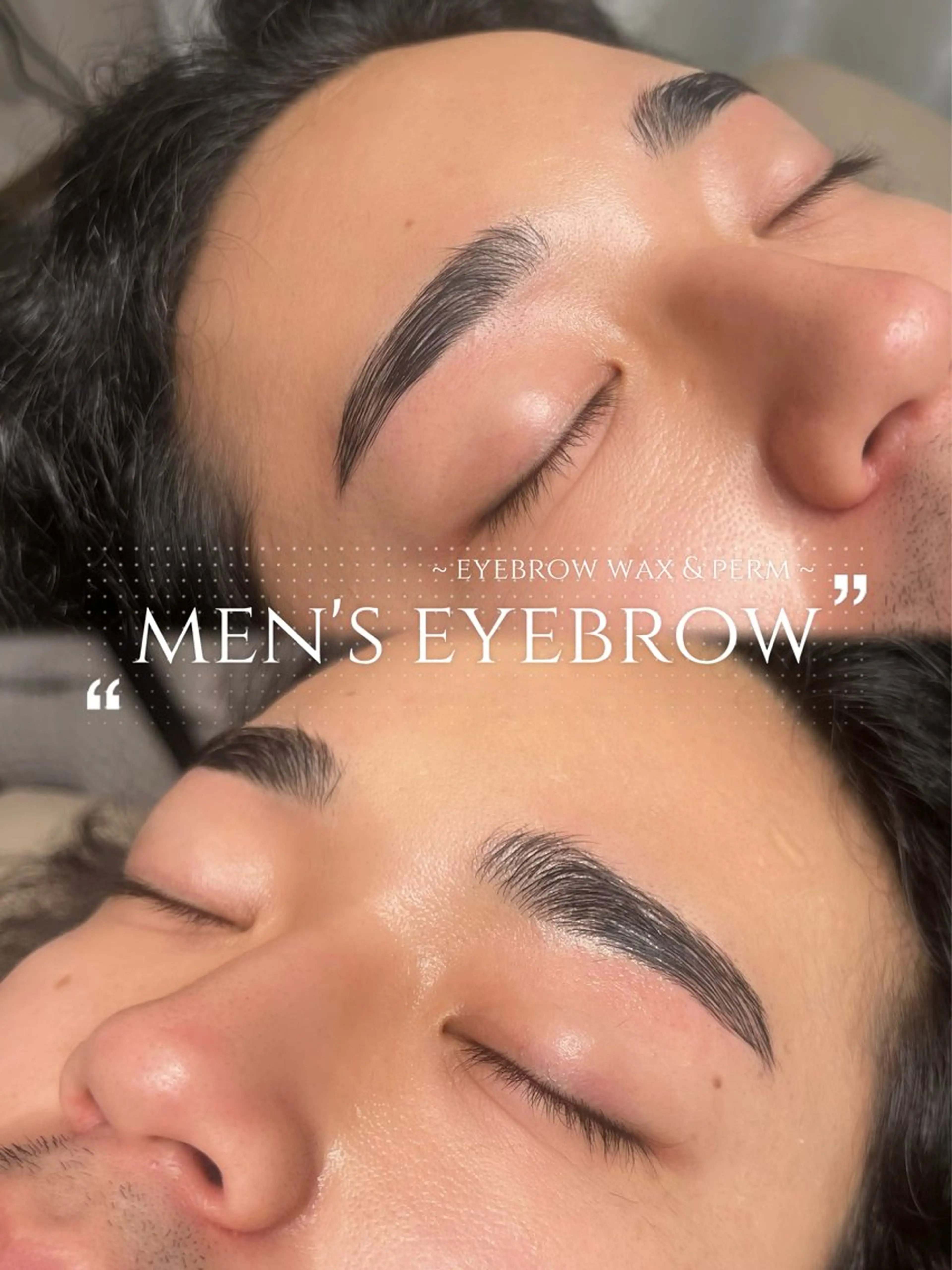 【毛流れ矯正】メンズ眉毛パーマ(HBL) & ワックスの写真