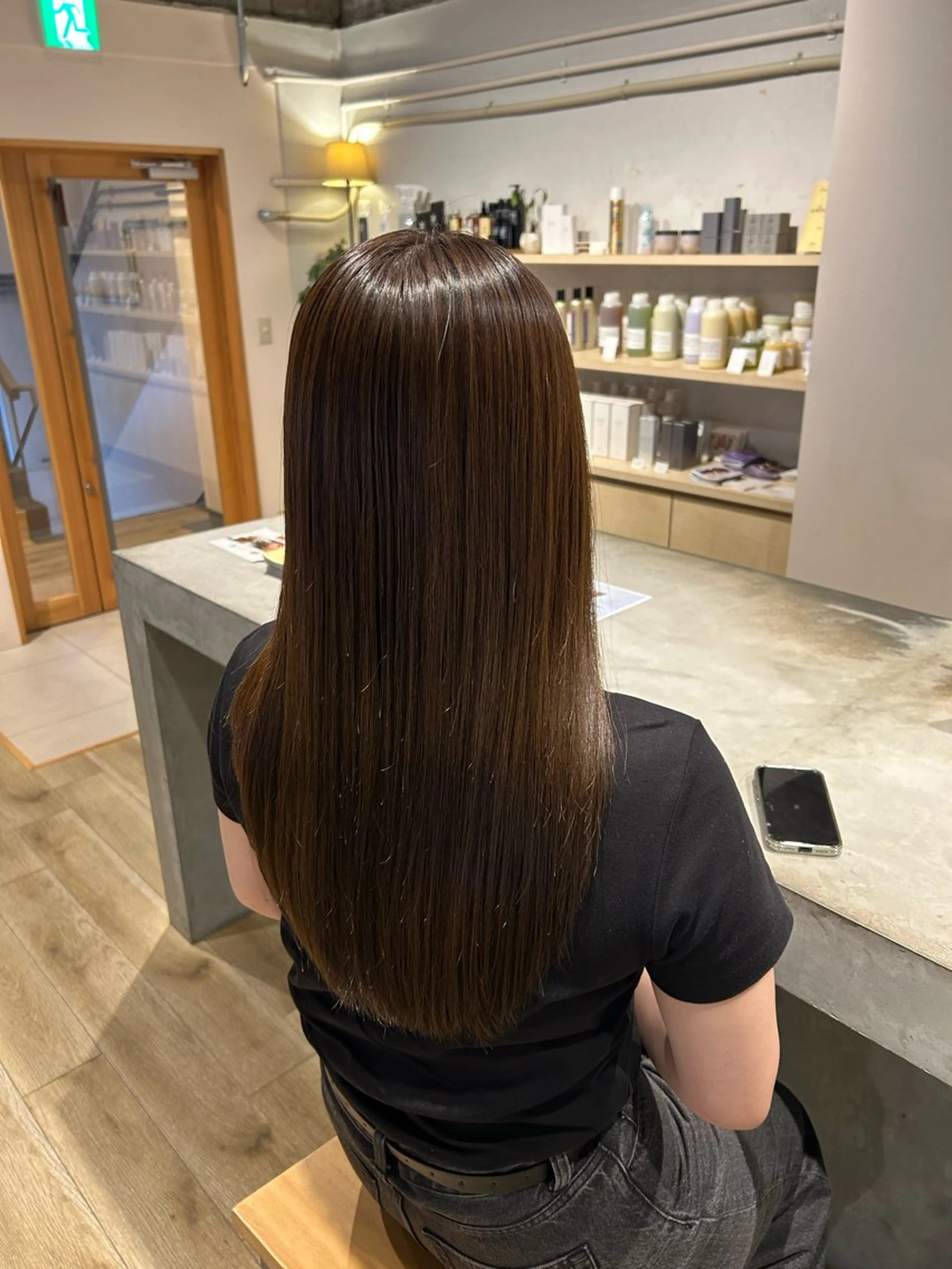 ロング カラー トリートメント ヘアカラー トリートメント aina ⠀ ⠀ ⠀のヘアスタイル