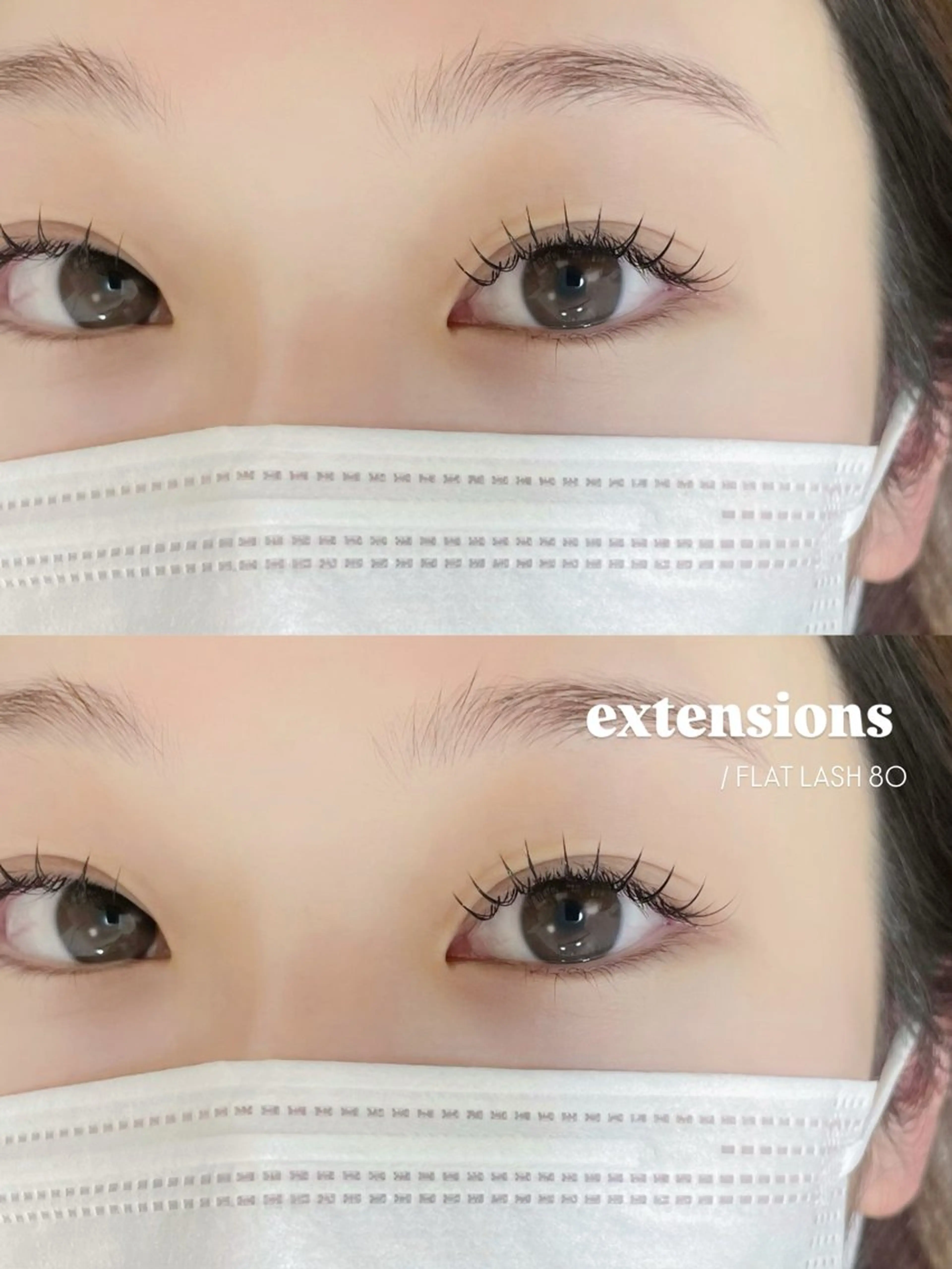 ご新規様⚪️フラットラッシュ80本（オフなし）¥4,000の写真