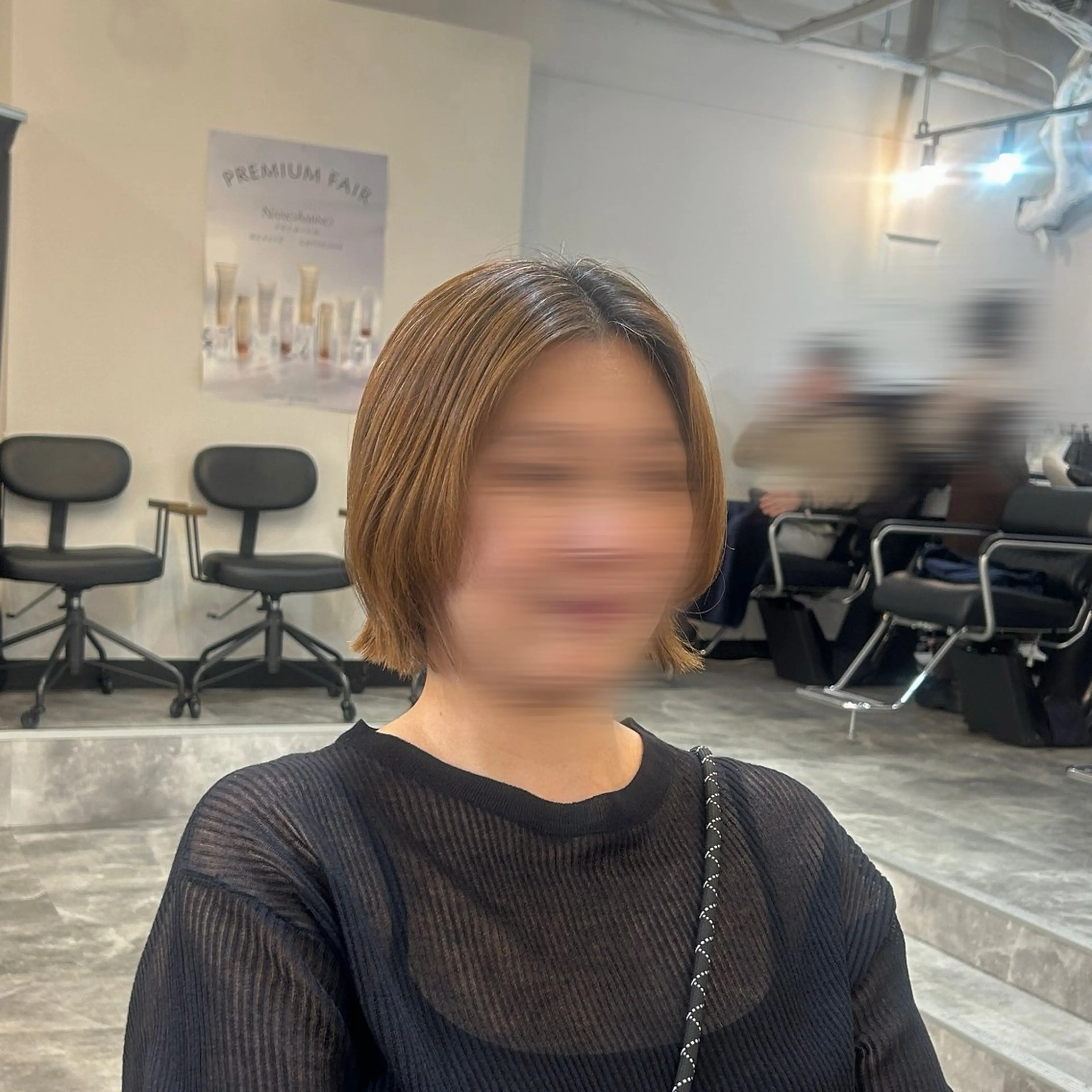 ショート 切りっぱなしボブ ボブ ヘア✂️＆アイ👁️ 🫧ﾐﾕｳ🫧のヘアスタイル