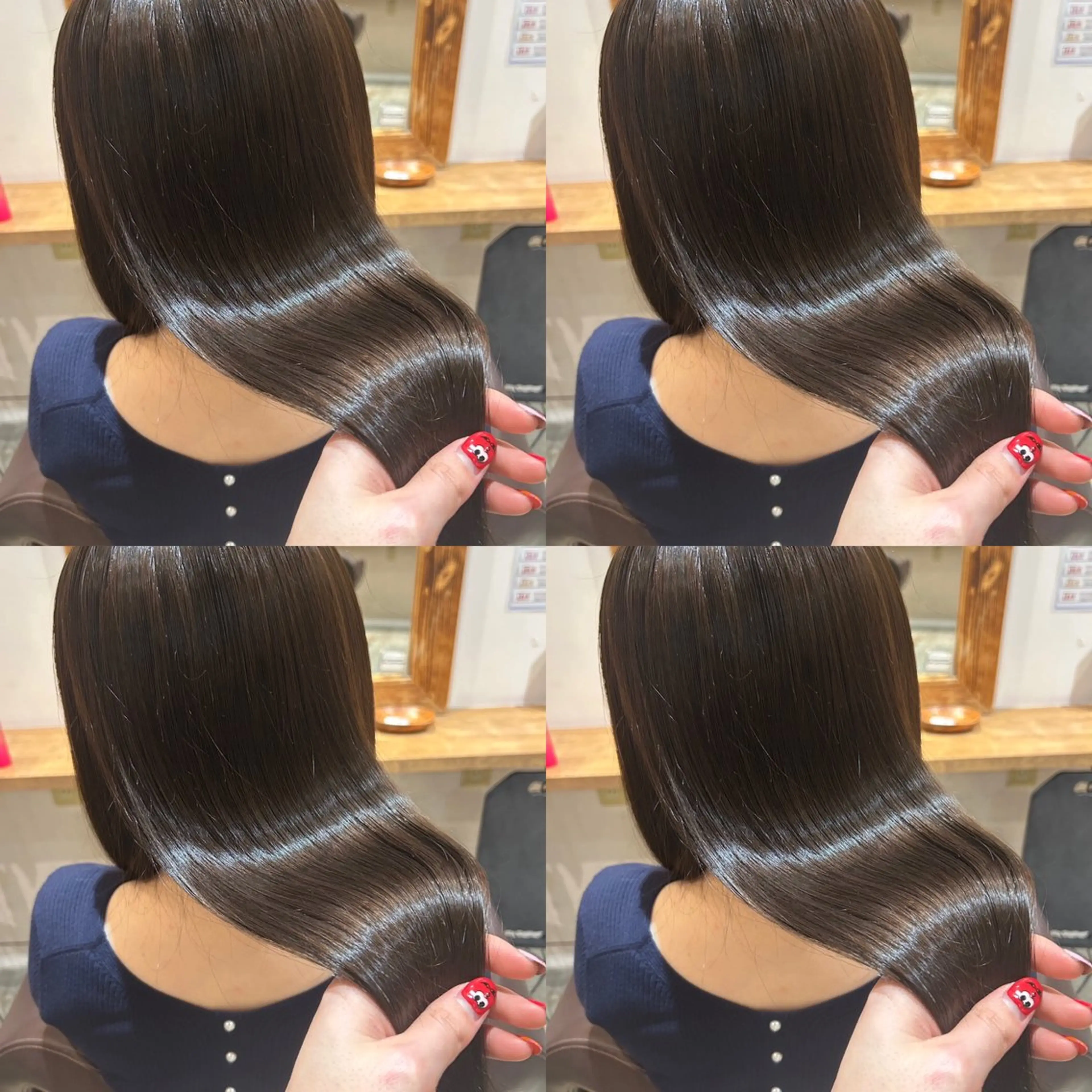 セミロング カラー レイヤーカット/ 縮毛矯正🇰🇷早坂のヘアスタイル