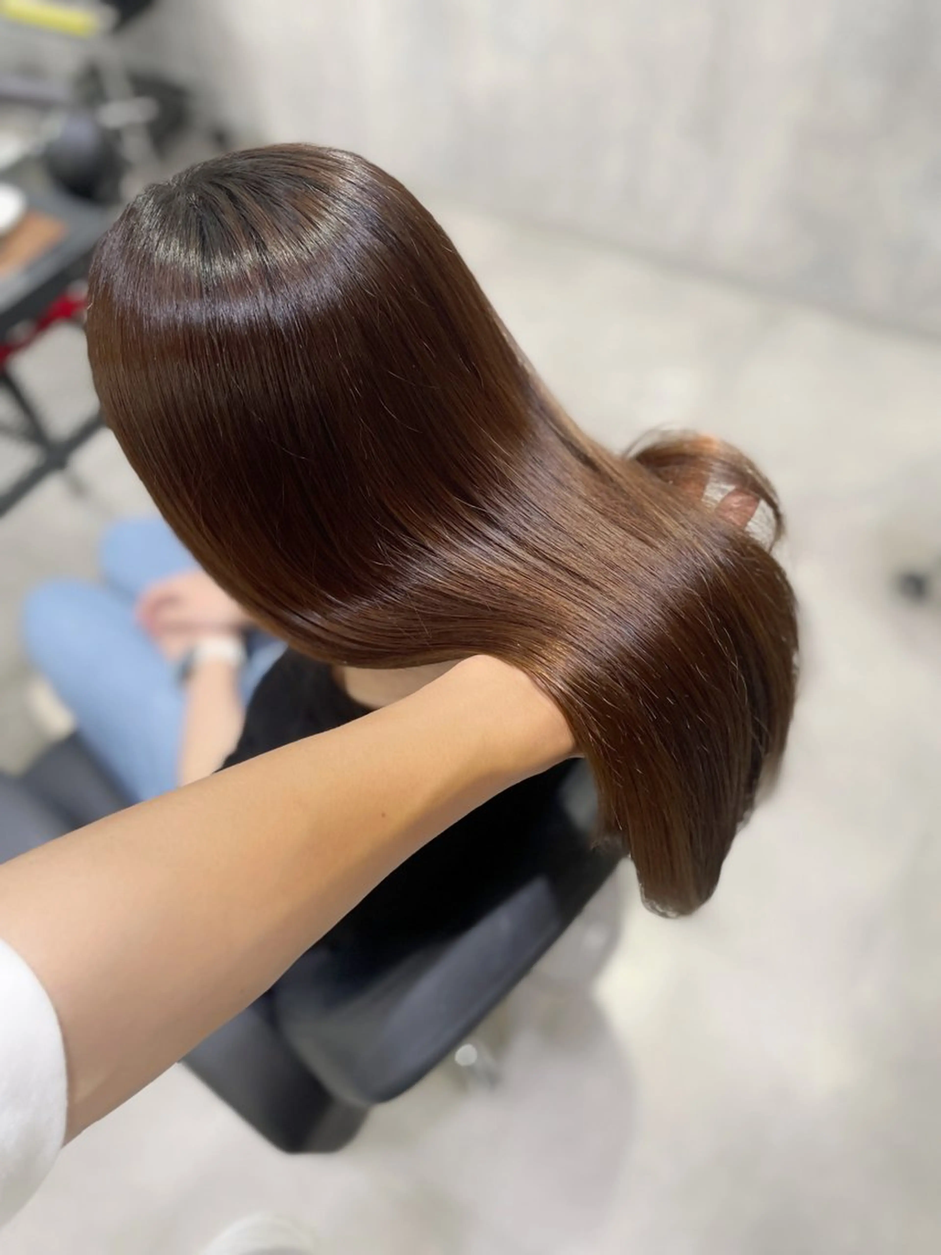 セミロング 髪質改善 縮毛矯正 カット 縮毛矯正 トリートメント 杉野🫧美髪🫧 Zina博多店長のヘアスタイル