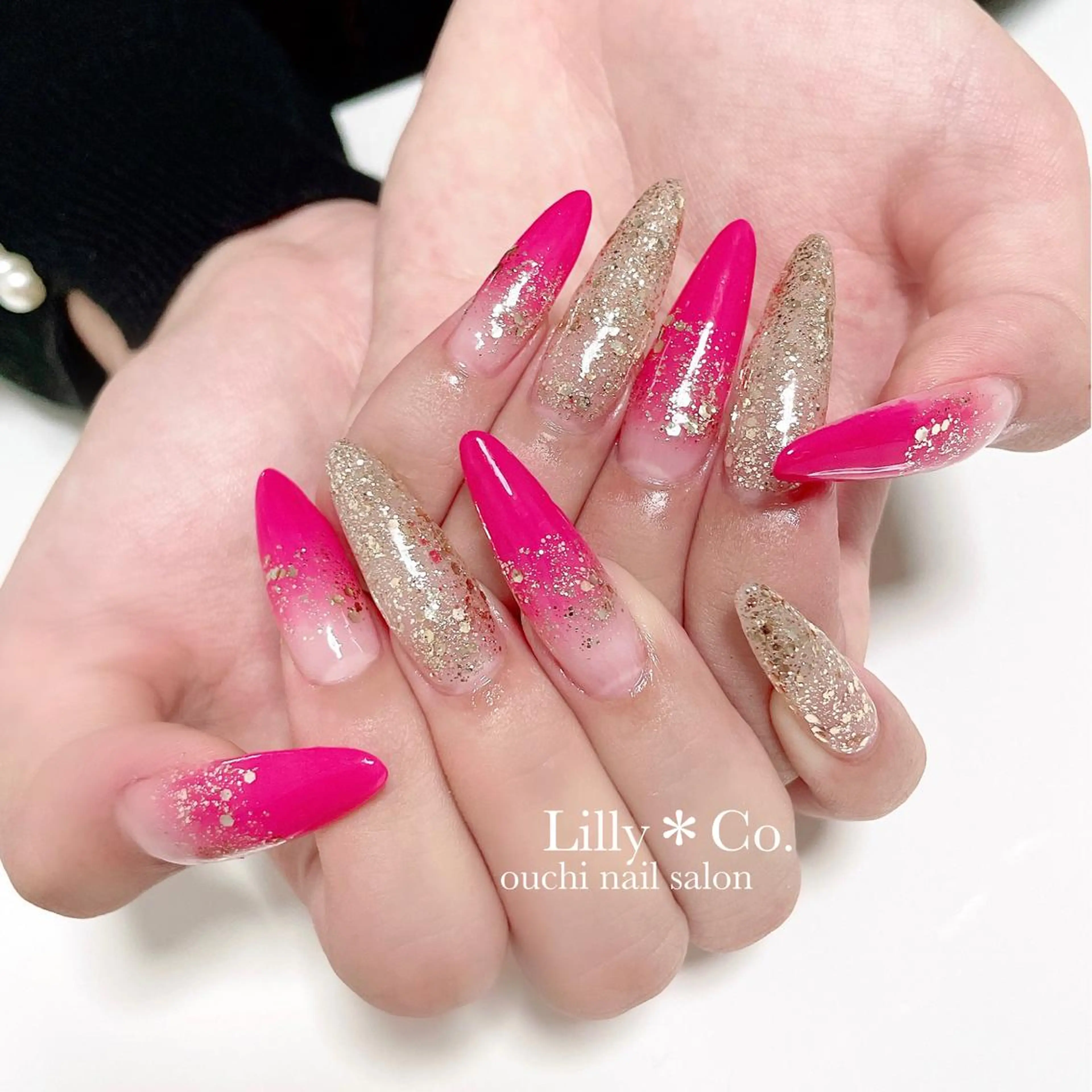 ネイル スカルプネイル Lilly Co.のネイルデザイン