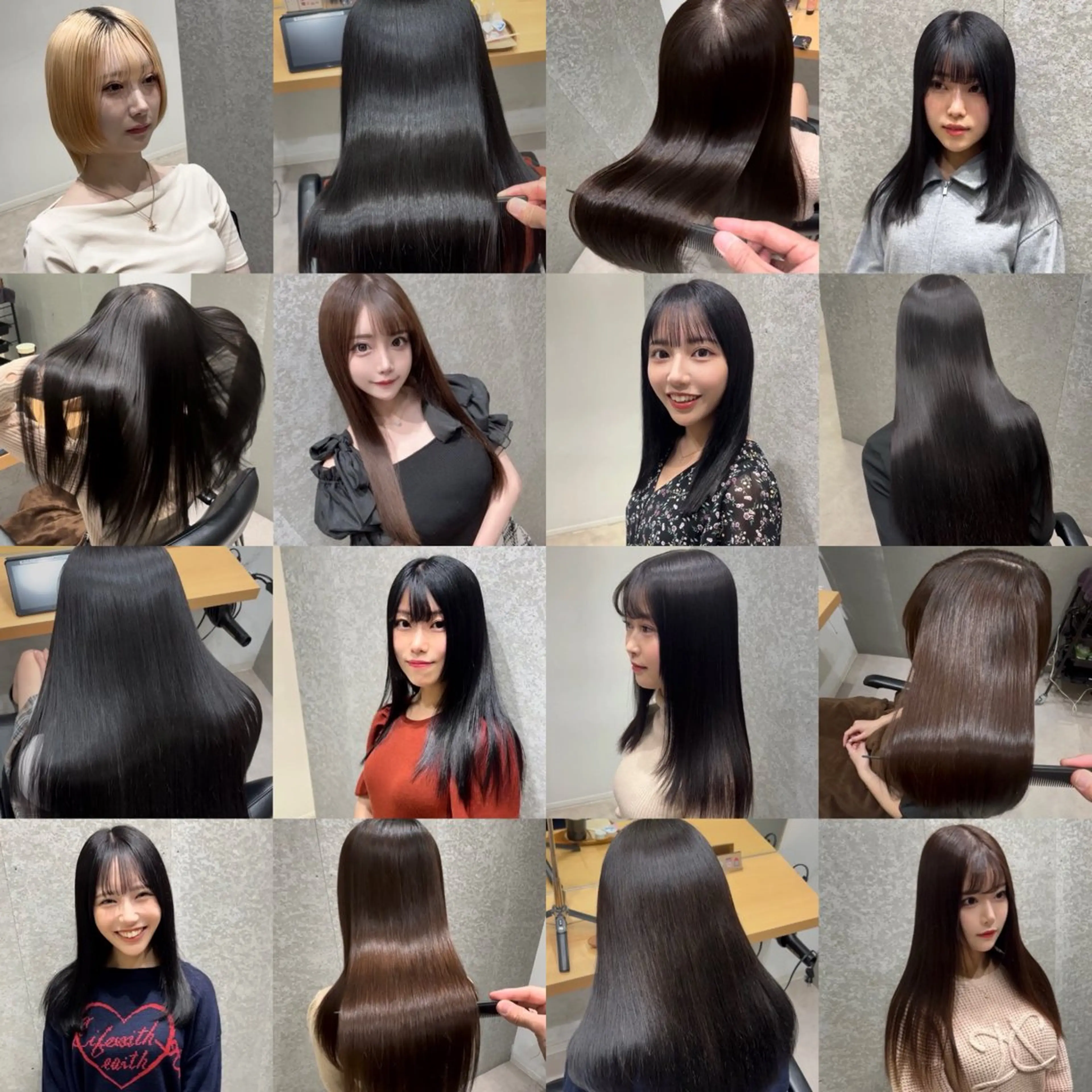 セミロング カラー アクアカラー 髪質改善 トリートメント 酸熱トリートメント トリートメント ヘッドスパ 髪質改善ヘアケア 艶髪特化/上田のヘアスタイル