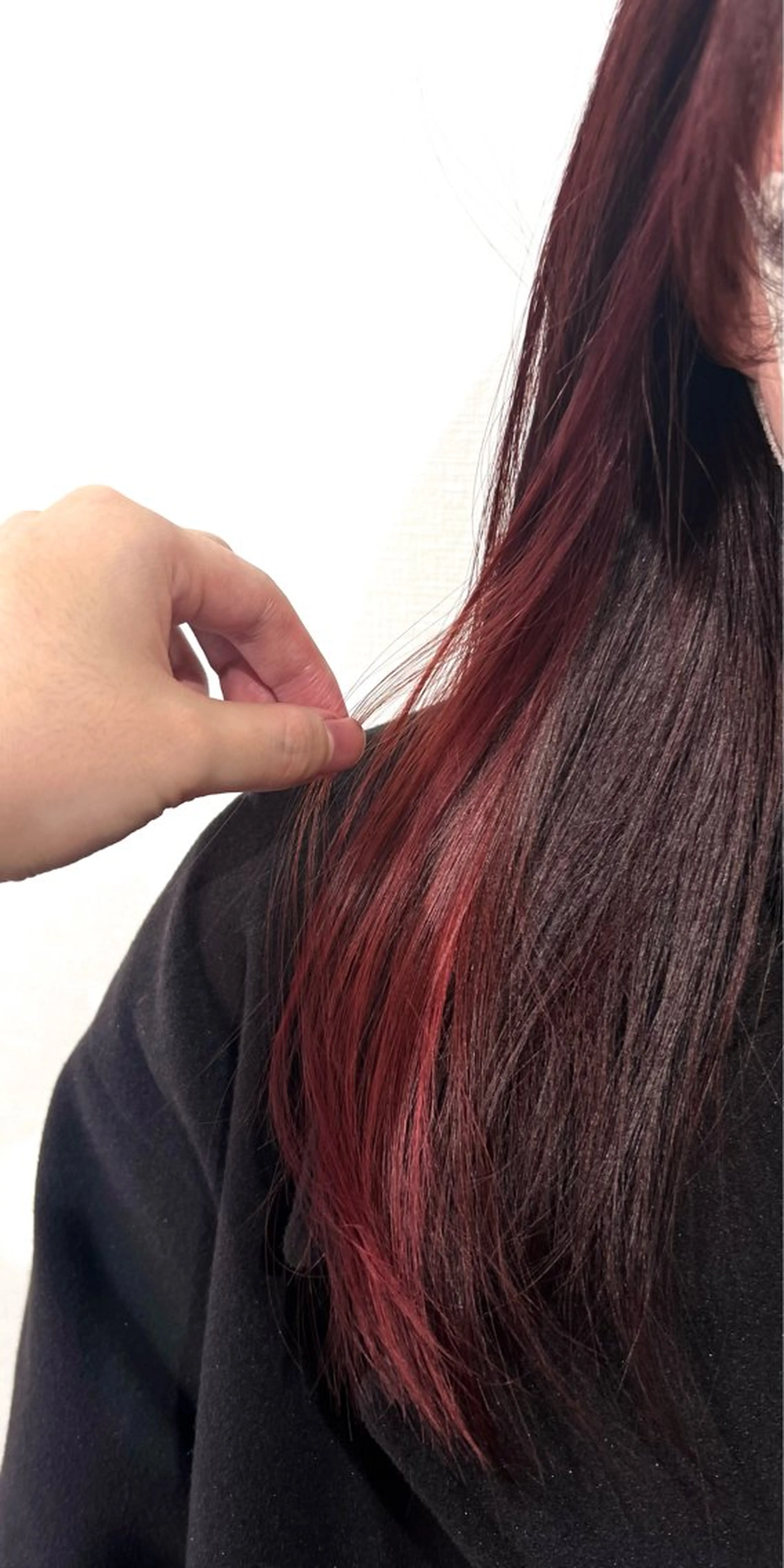 ロング 切っぱなし💇‍♀️ イヤリング🎨龍之介のヘアスタイル