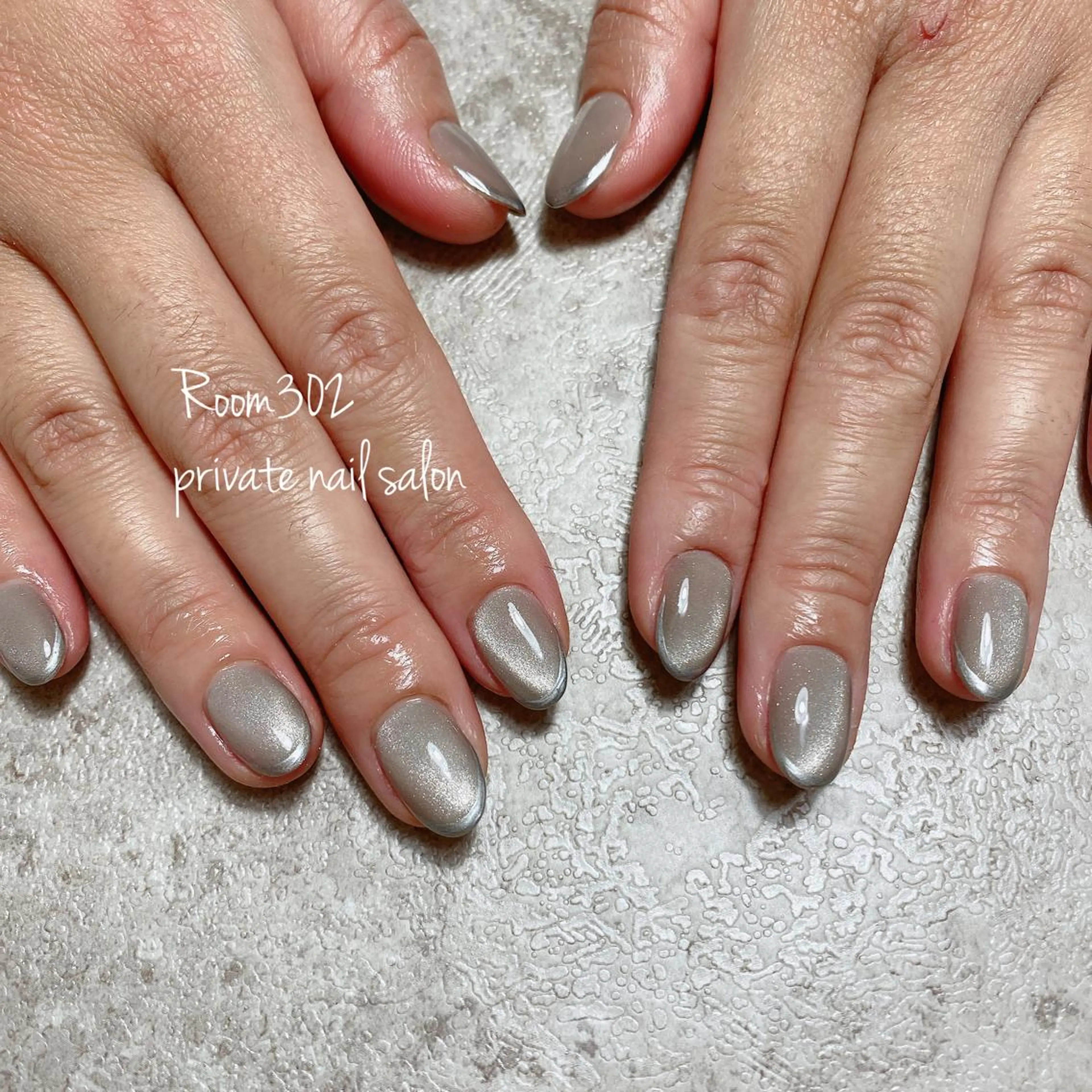 ネイル フレンチネイル マグネットネイル Room 302のネイルデザイン