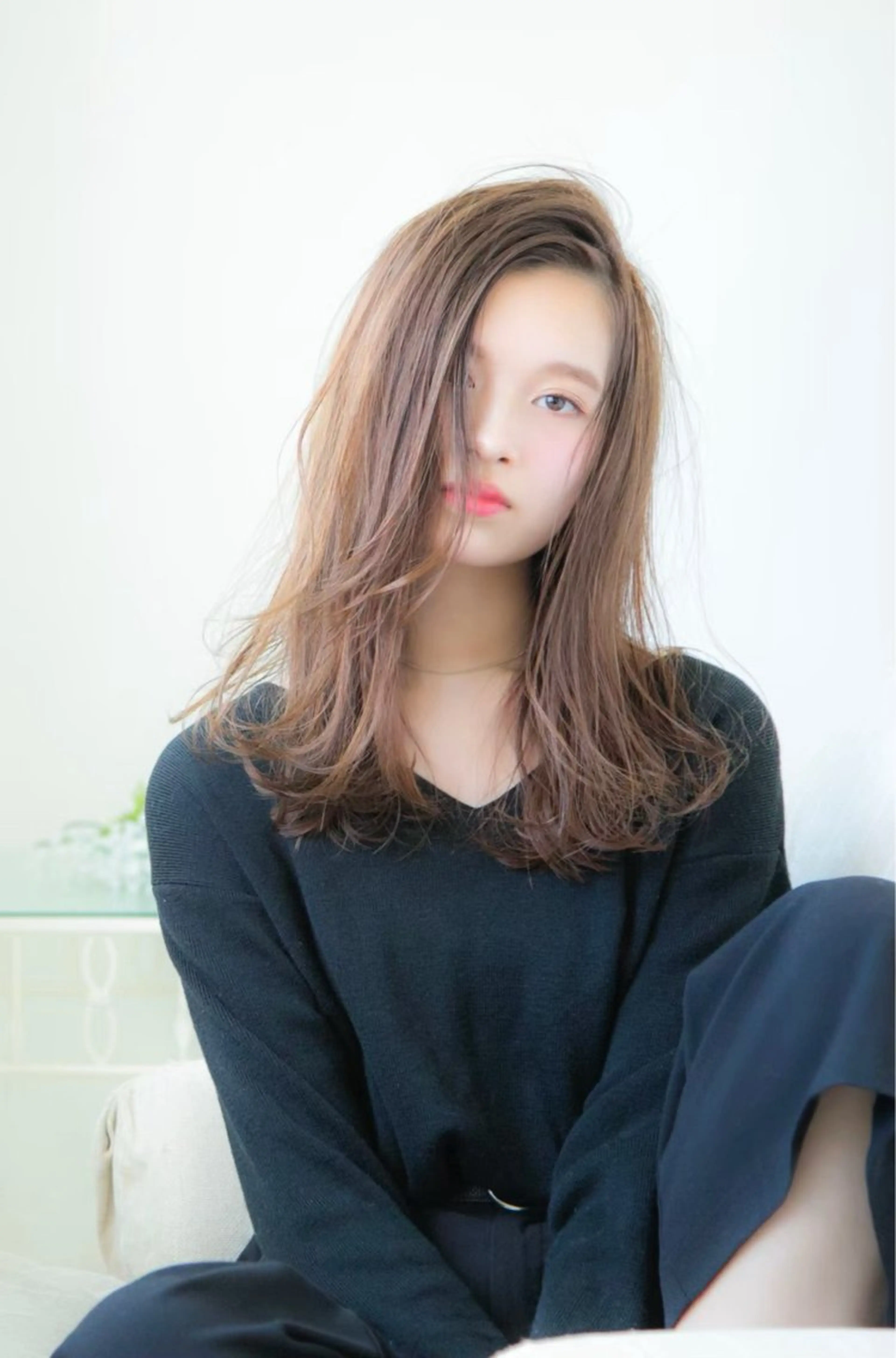 ロング カラー ブリーチ ブリーチなしカラー レイヤー/艶髪/ 髪質改善/YUYAのヘアスタイル