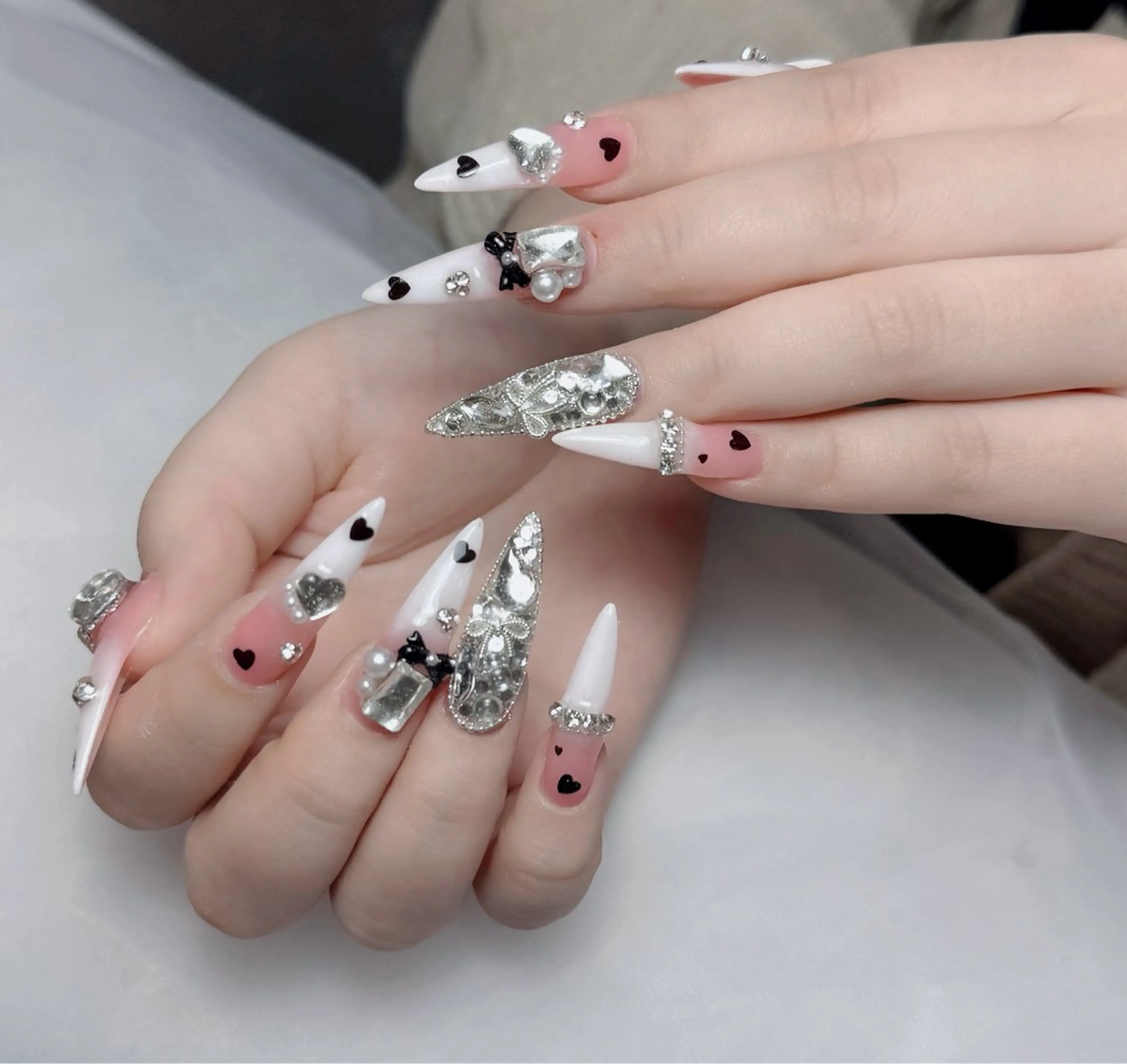 ネイル アートネイル 韓国ネイル 持ち込み ワンホンネイル ハンドネイル Lenie Nail Salonのネイルデザイン