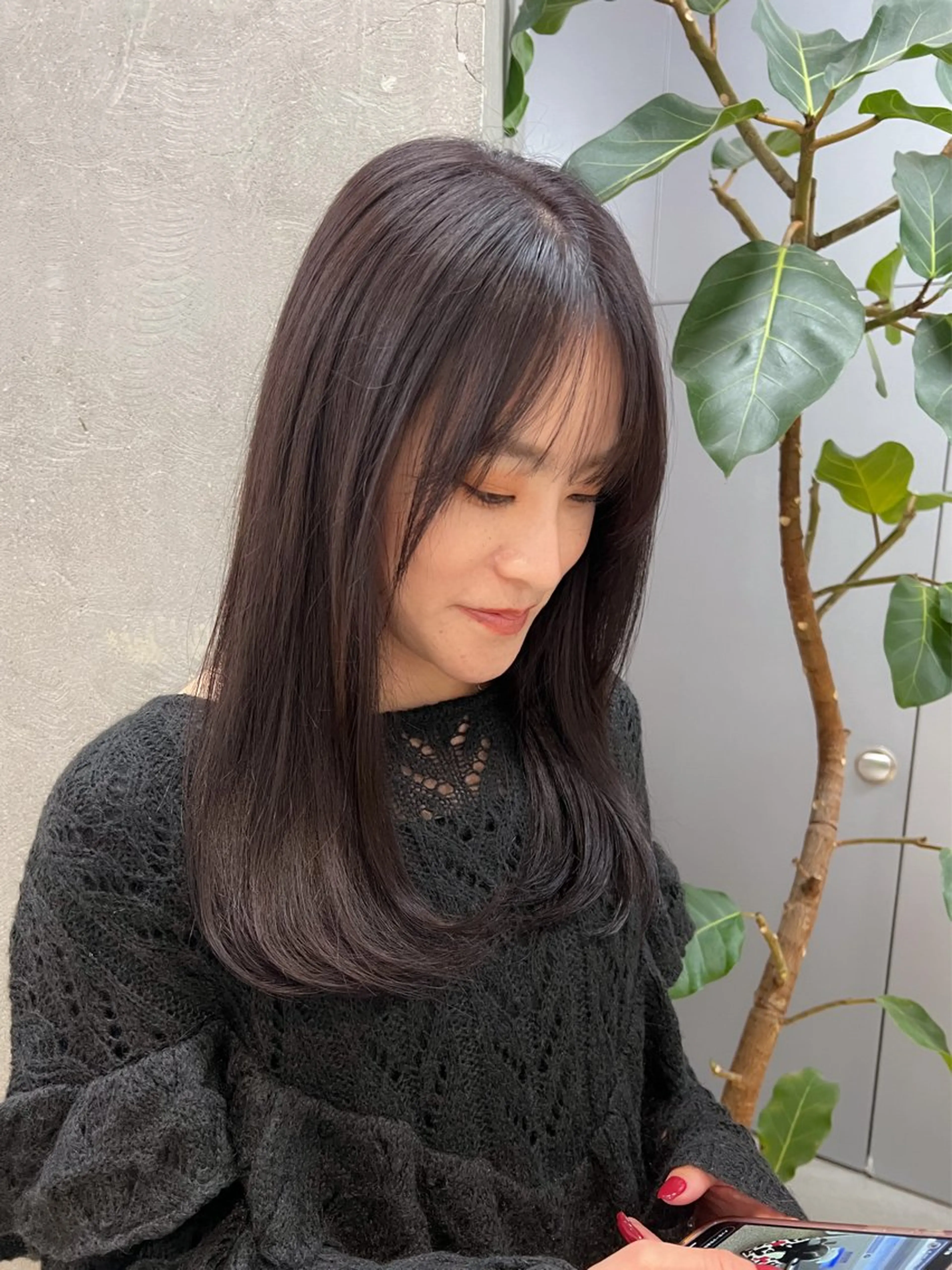 ロング カラー 谷町/Le'a /竹原しおなのヘアスタイル