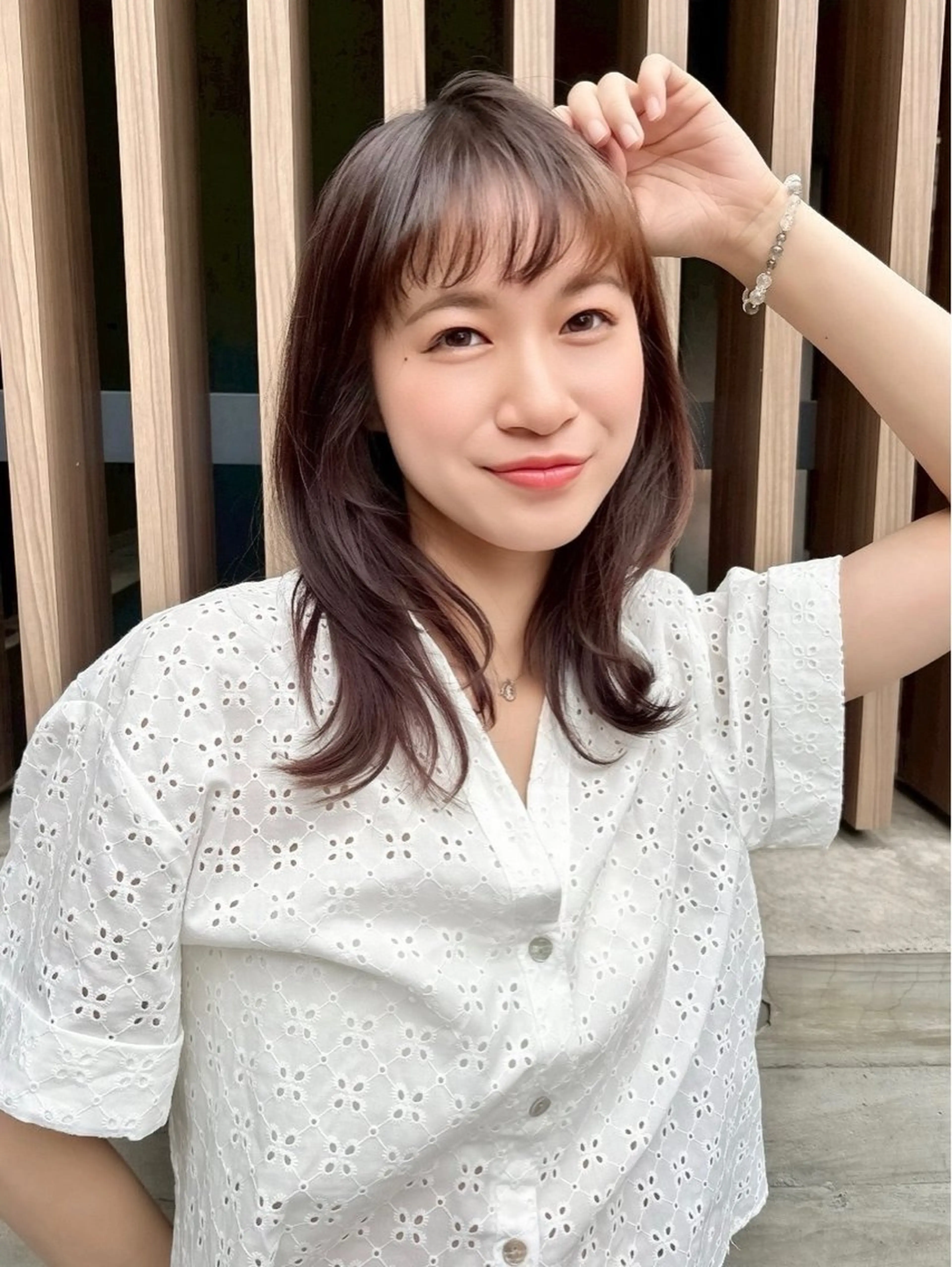 ロング 顔まわりレイヤー レイヤーカット ショート/ボブ manakaのヘアスタイル