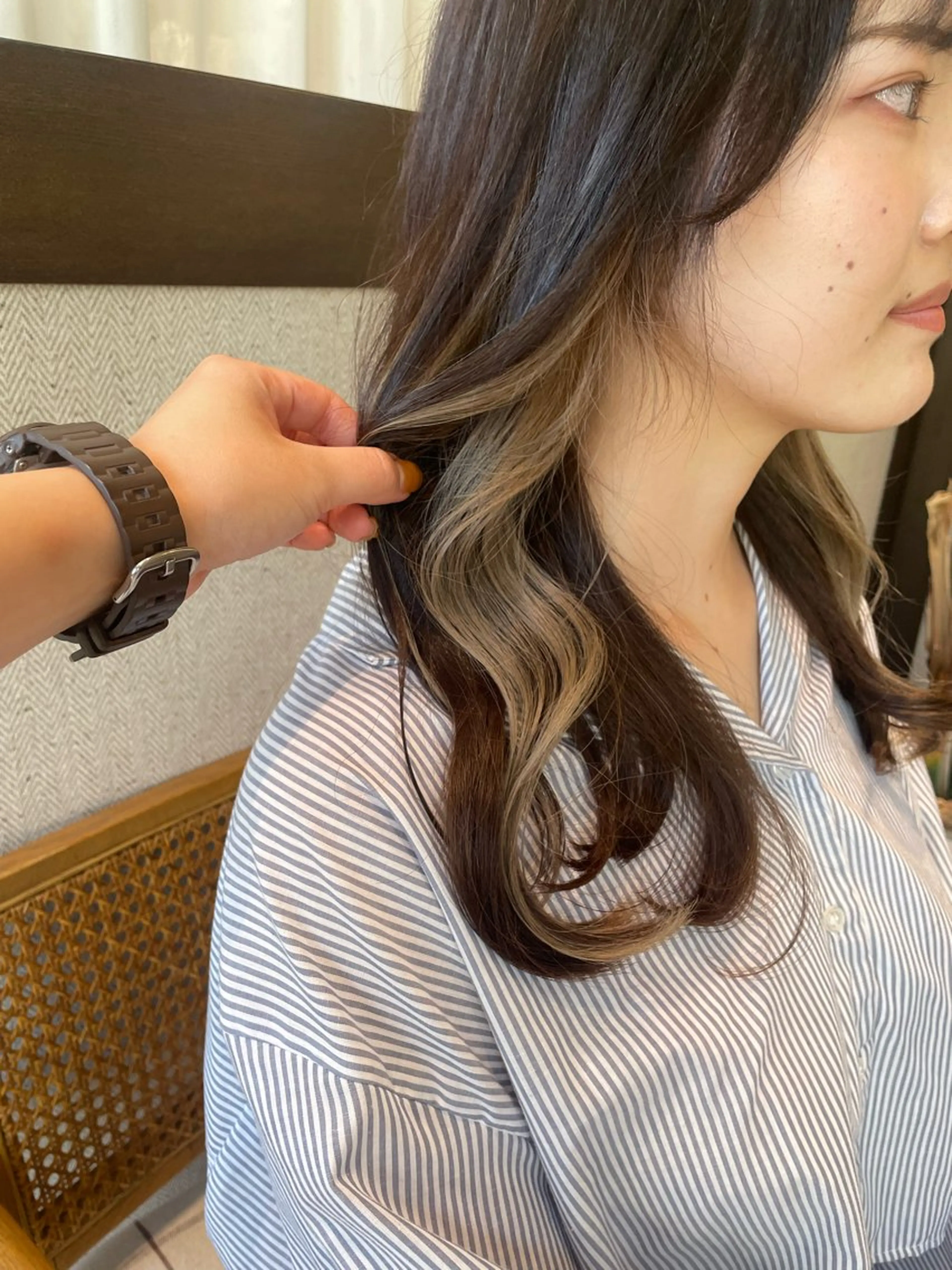 ロング カラー ヘアカラー 高木 櫻のヘアスタイル