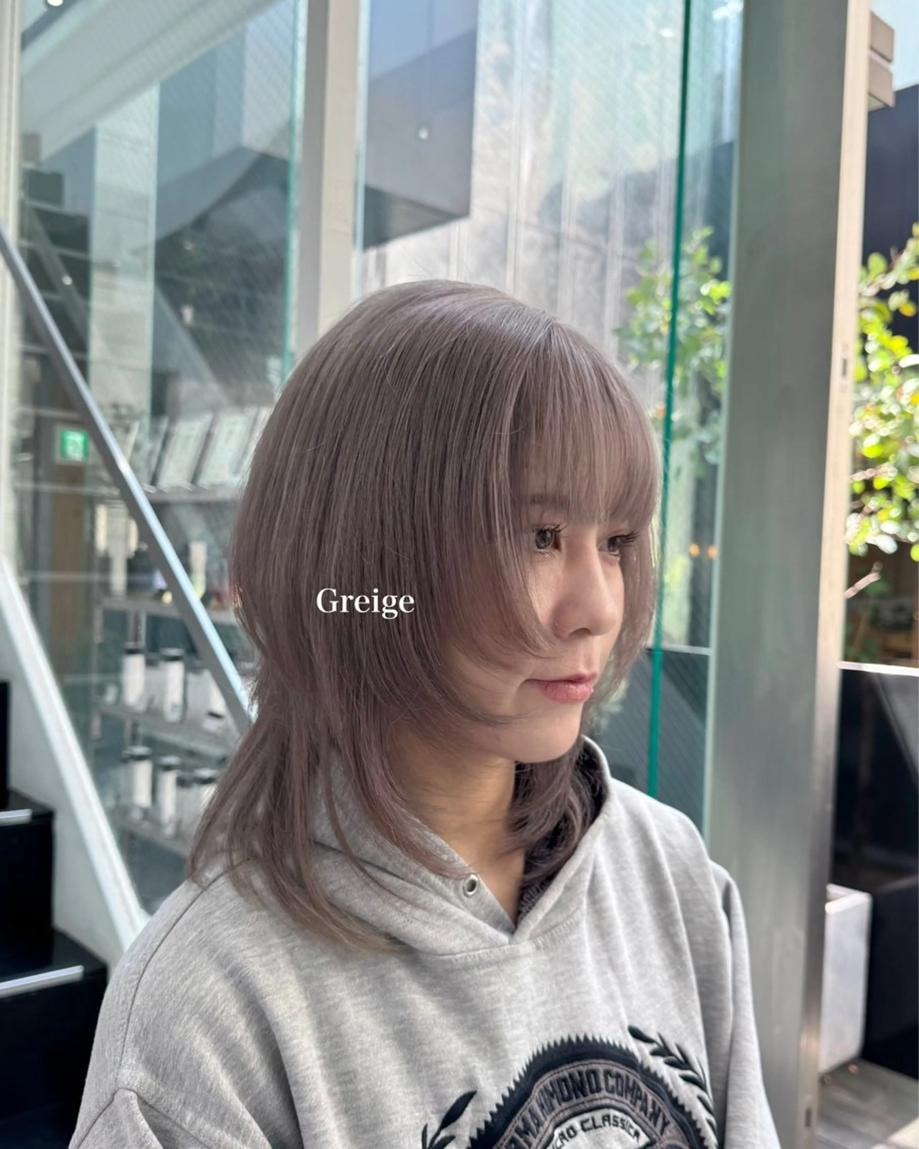 【🩶グレーにしたい方限定🩶】ケアブリーチ＋カラー＋トリートメント［ミニモ限定/ミニモ学割/韓国/天神/ダブルカラー］の写真