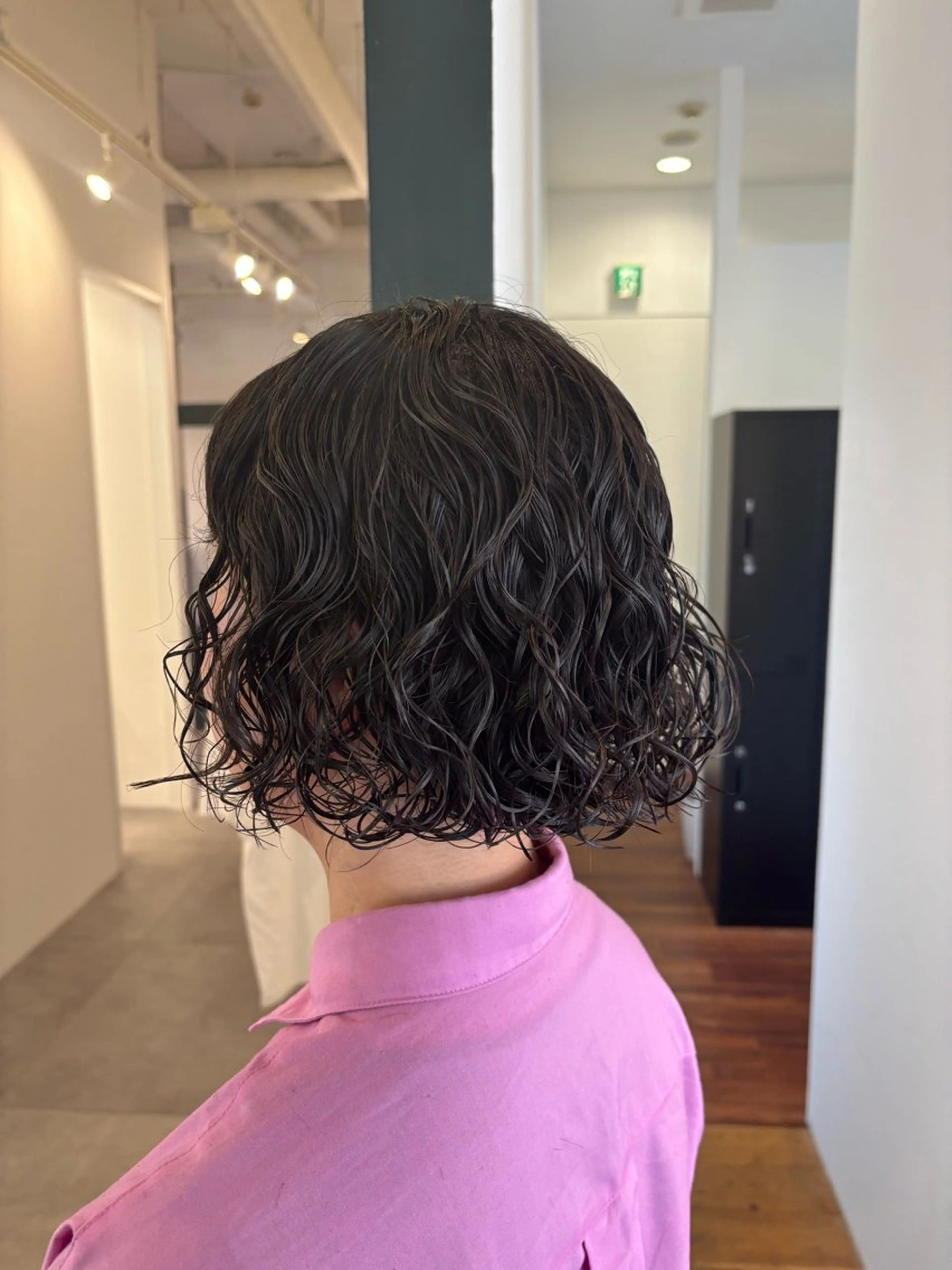 ショート パーマ ボブ カット パーマ トリートメント ヘアセット ハードパーマ Rico💜のヘアスタイル