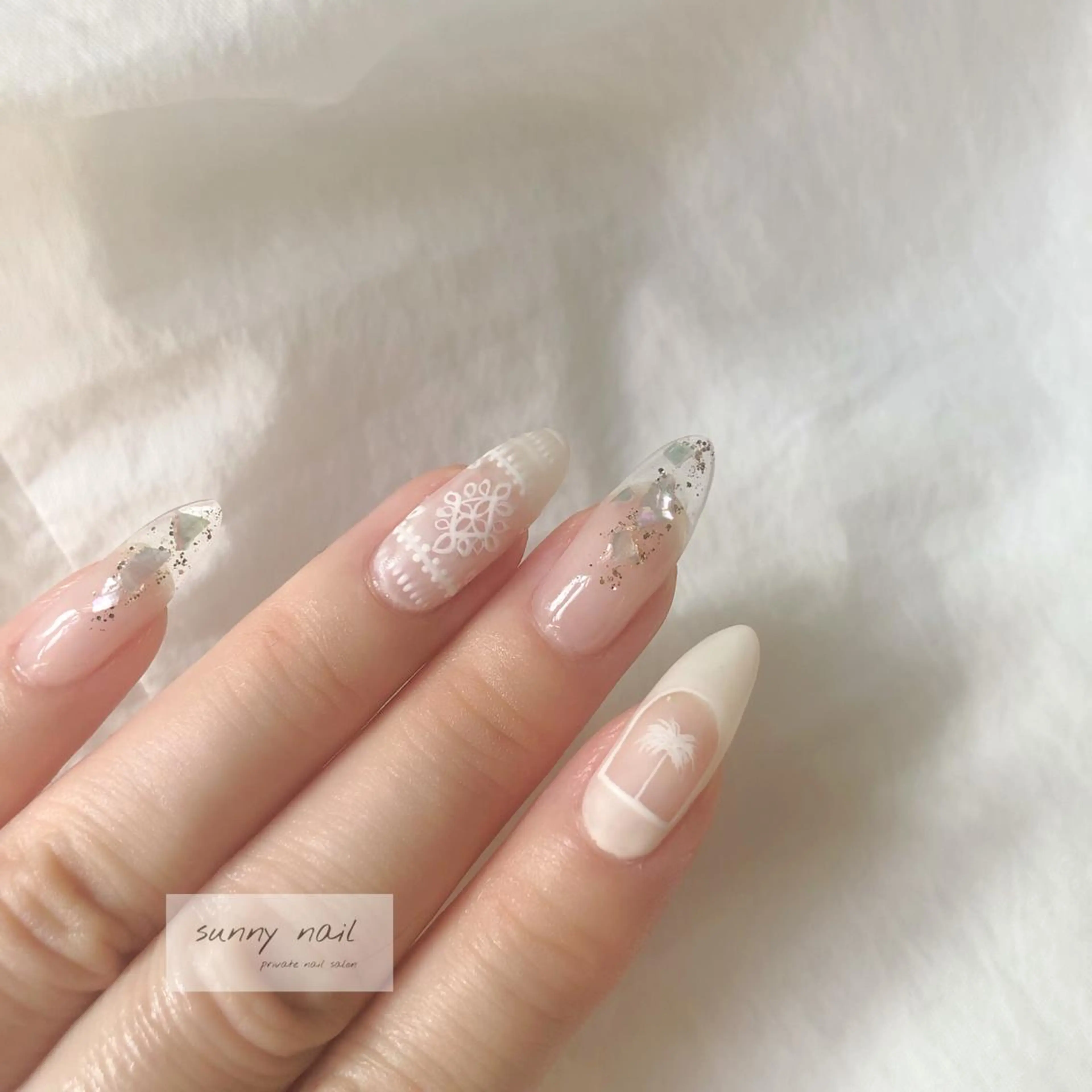 ネイル アートネイル カジュアル ジェルネイル マットネイル ニュアンスネイル sunny nailのネイルデザイン