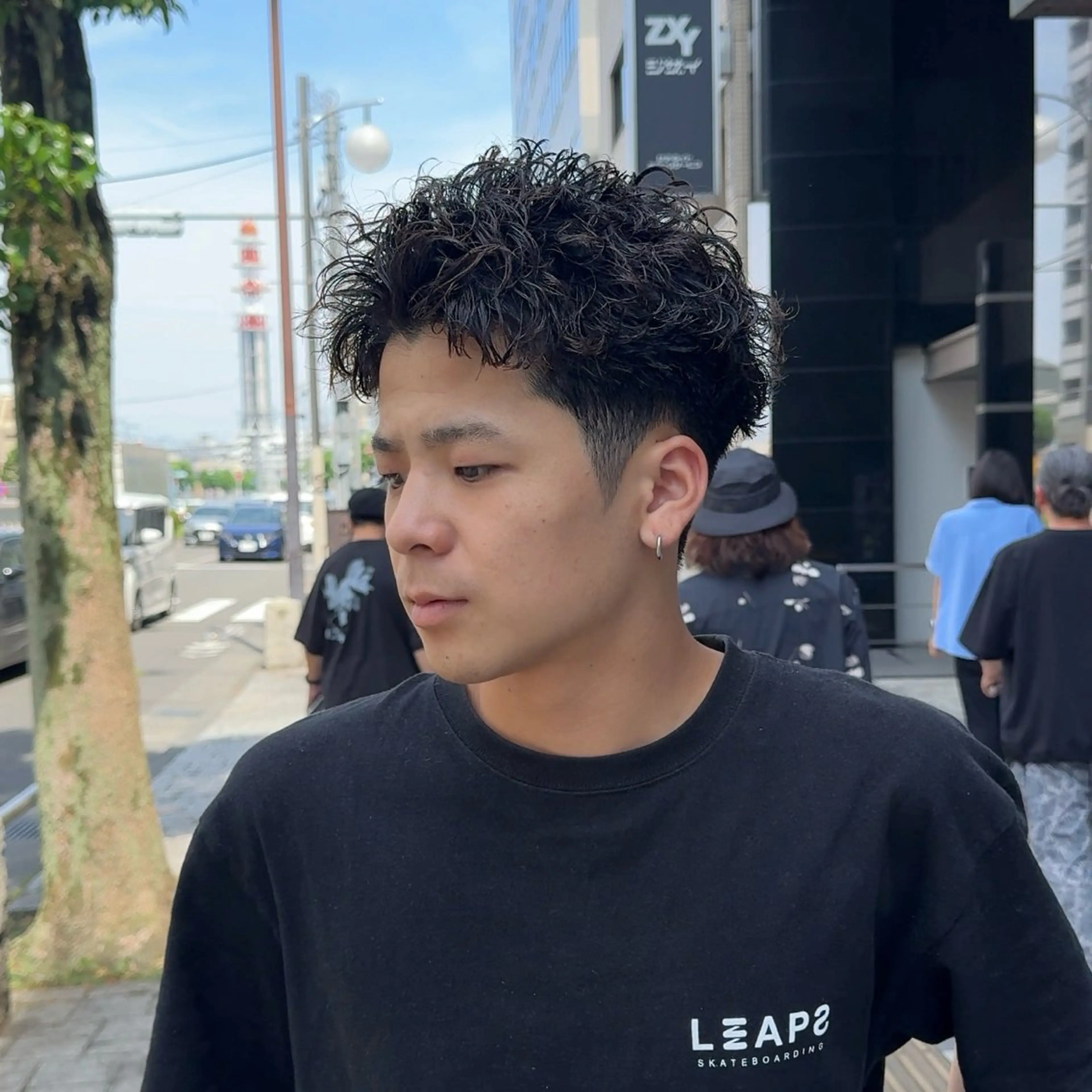 ショート パーマ カット パーマ 立川メンズ特化/ パーマ職人/氣田瞬介のヘアスタイル