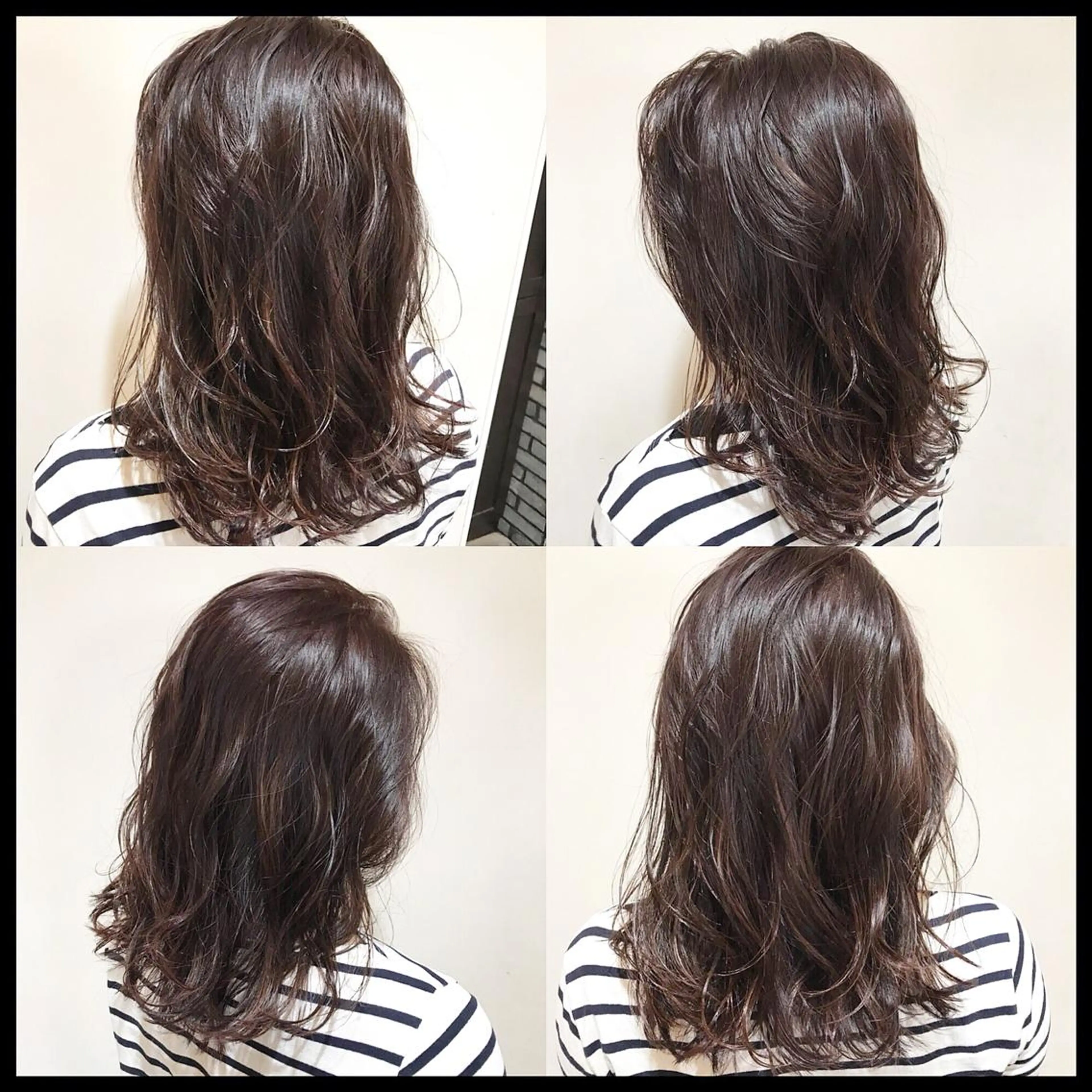 セミロング カラー ハイライトカラー バイオレットカラー ハイライト 似合わせ/ブリーチ カラー.岡田友仁のヘアスタイル