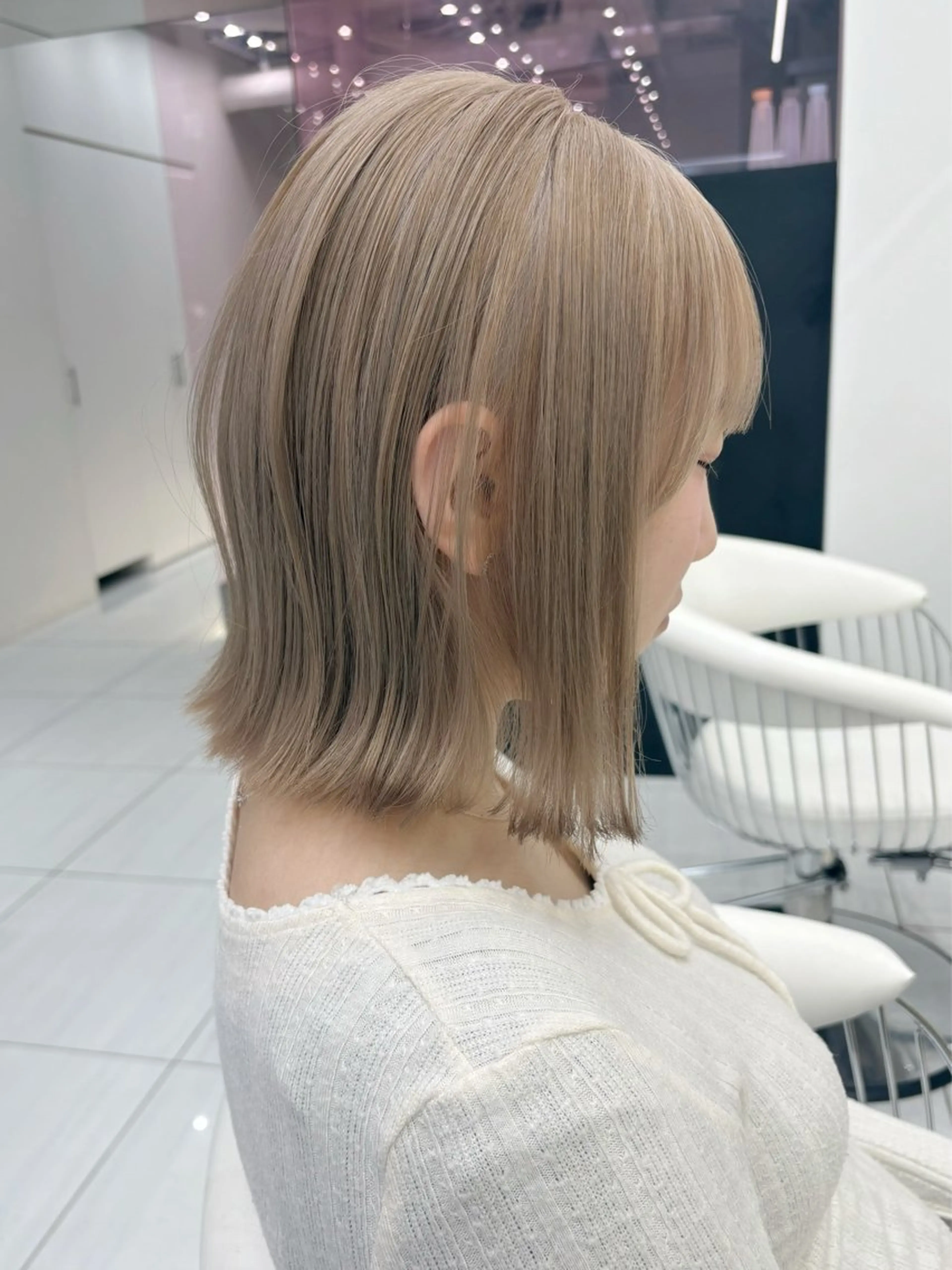 ミディアム カラー カット ヘアカラー トリートメント 新宿/韓国ヘア 中明度カラー/かやのヘアスタイル