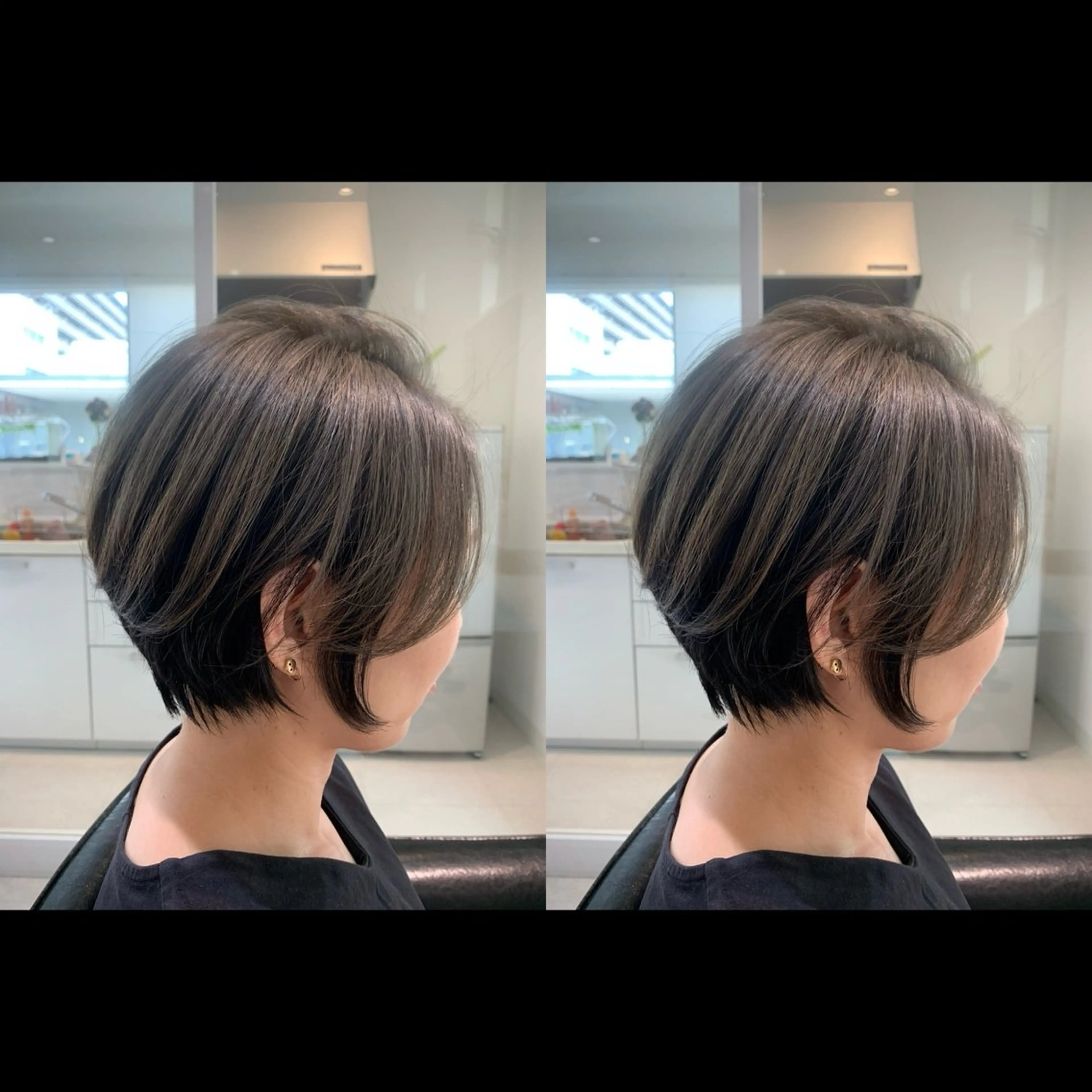 ショート カラー グレージュ ショートヘア カットスタジオケン所属・【20時〜22時】 KENのヘアスタイル