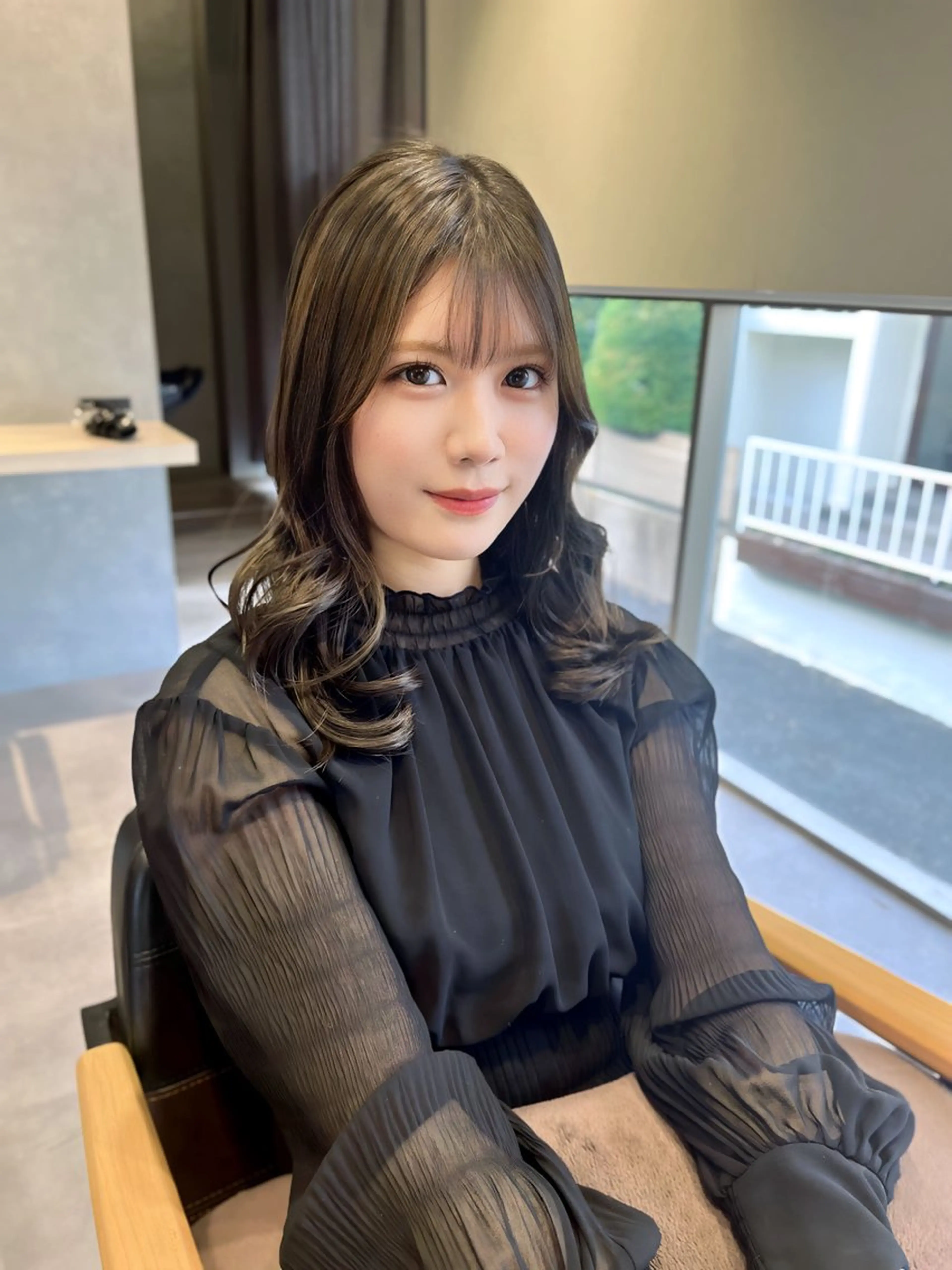 セミロング カラー パーマ ヘアアレンジ 佐藤優太朗 似合わせ/髪質改善のヘアスタイル