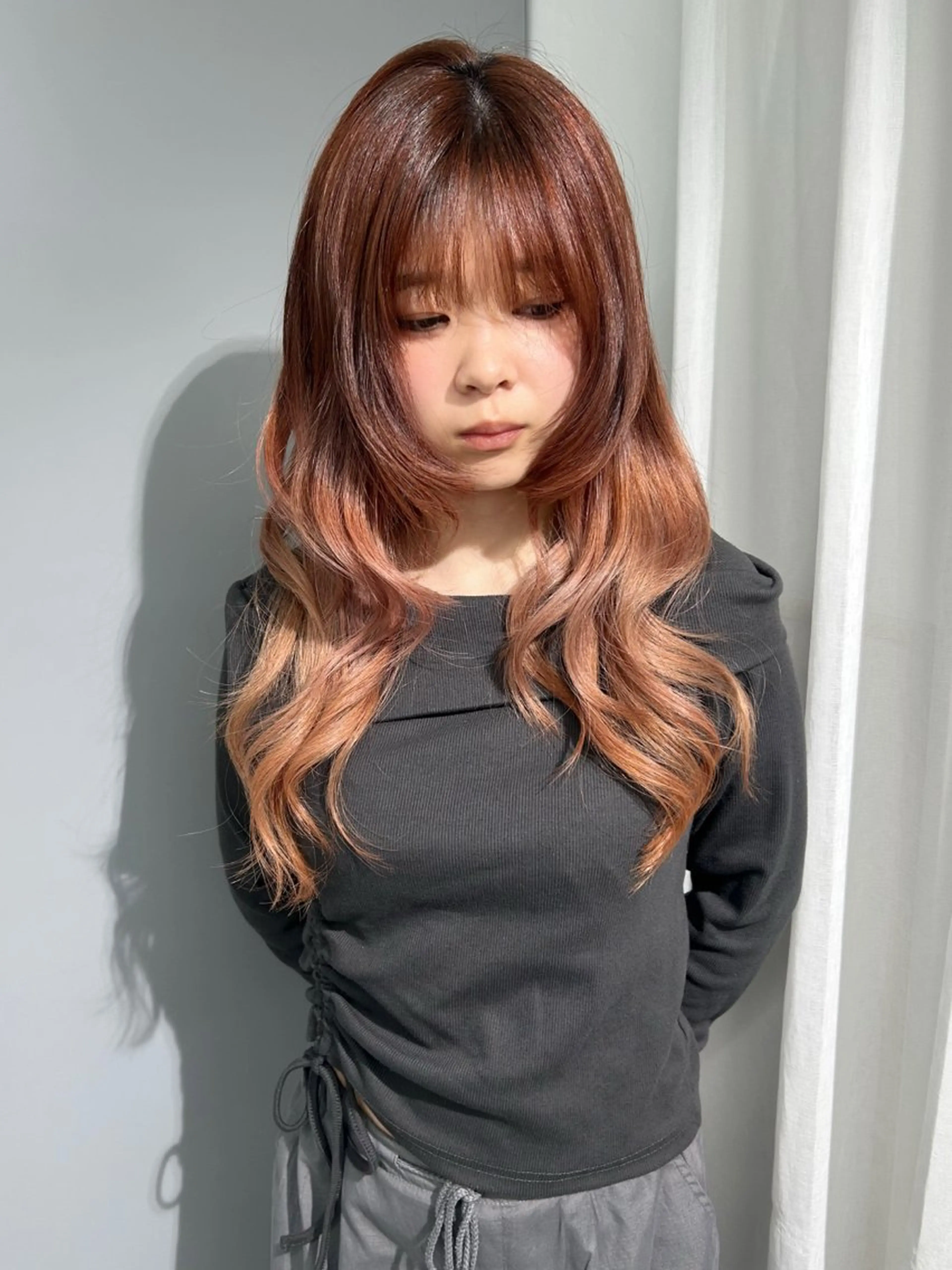 ロング カット ️💜akari💜 ハイトーン/レイヤーのヘアスタイル