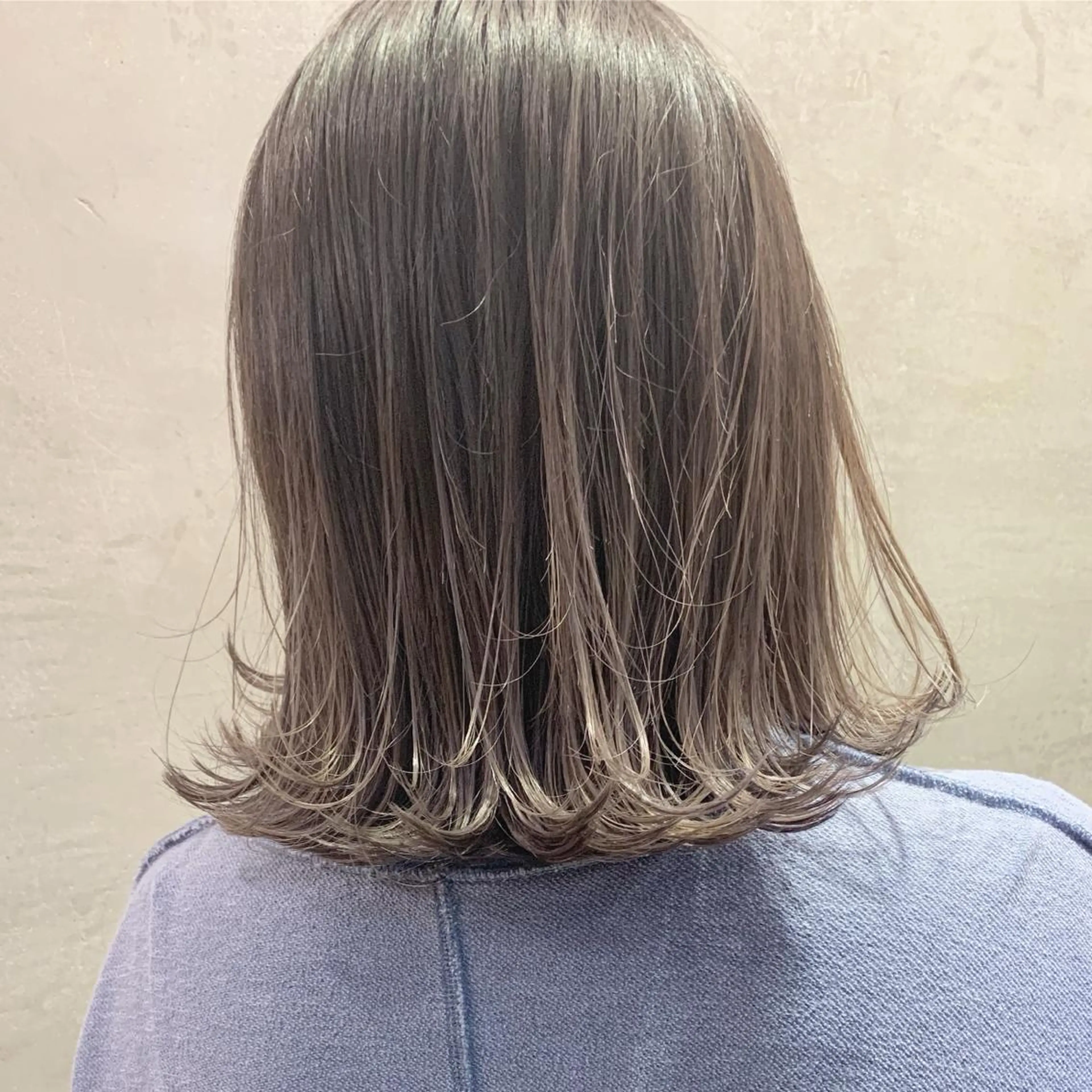 ミディアム カラー バレイヤージュ ブリーチ デザインカラー ハイライトカラー ハイライト 【渋谷で人気】艶髪× 髪質改善/ツヤカラーのヘアスタイル