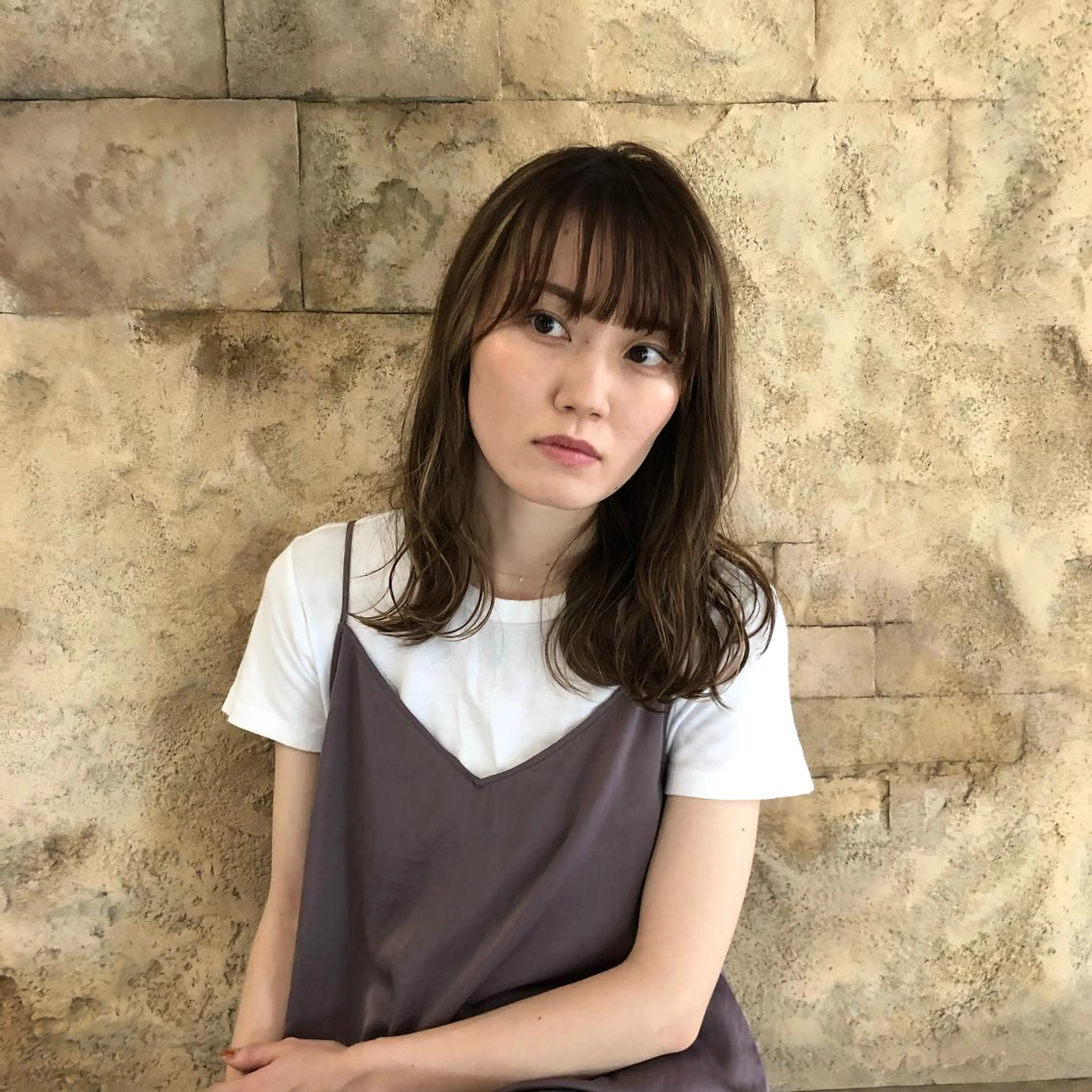 セミロング 韓国🇰🇷ボブ✂︎ レイヤー✂︎三吉明人のヘアスタイル