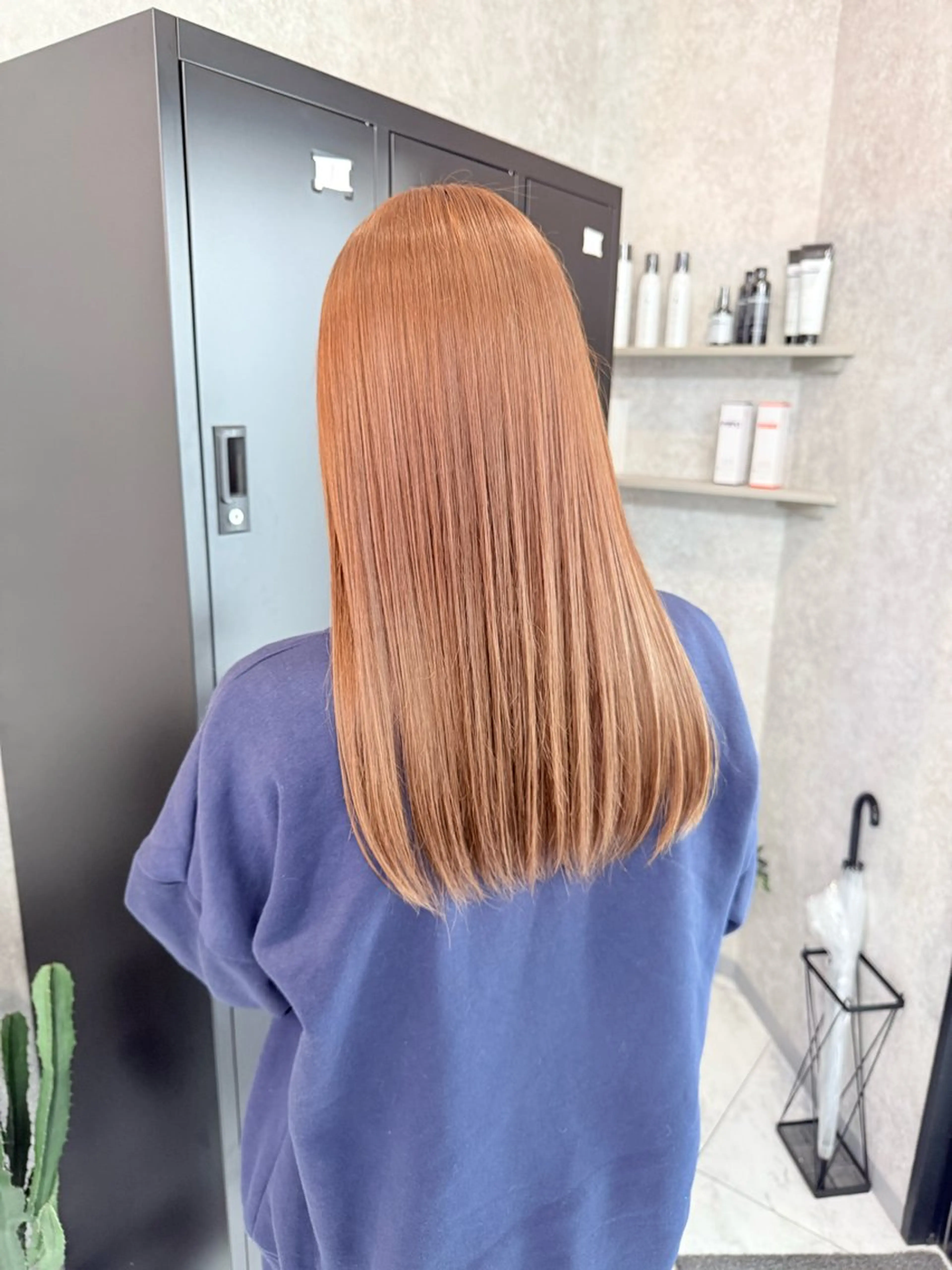 セミロング カラー 🌺ハイトーン🌺 矢葺 なぎさ🌺🌺のヘアスタイル