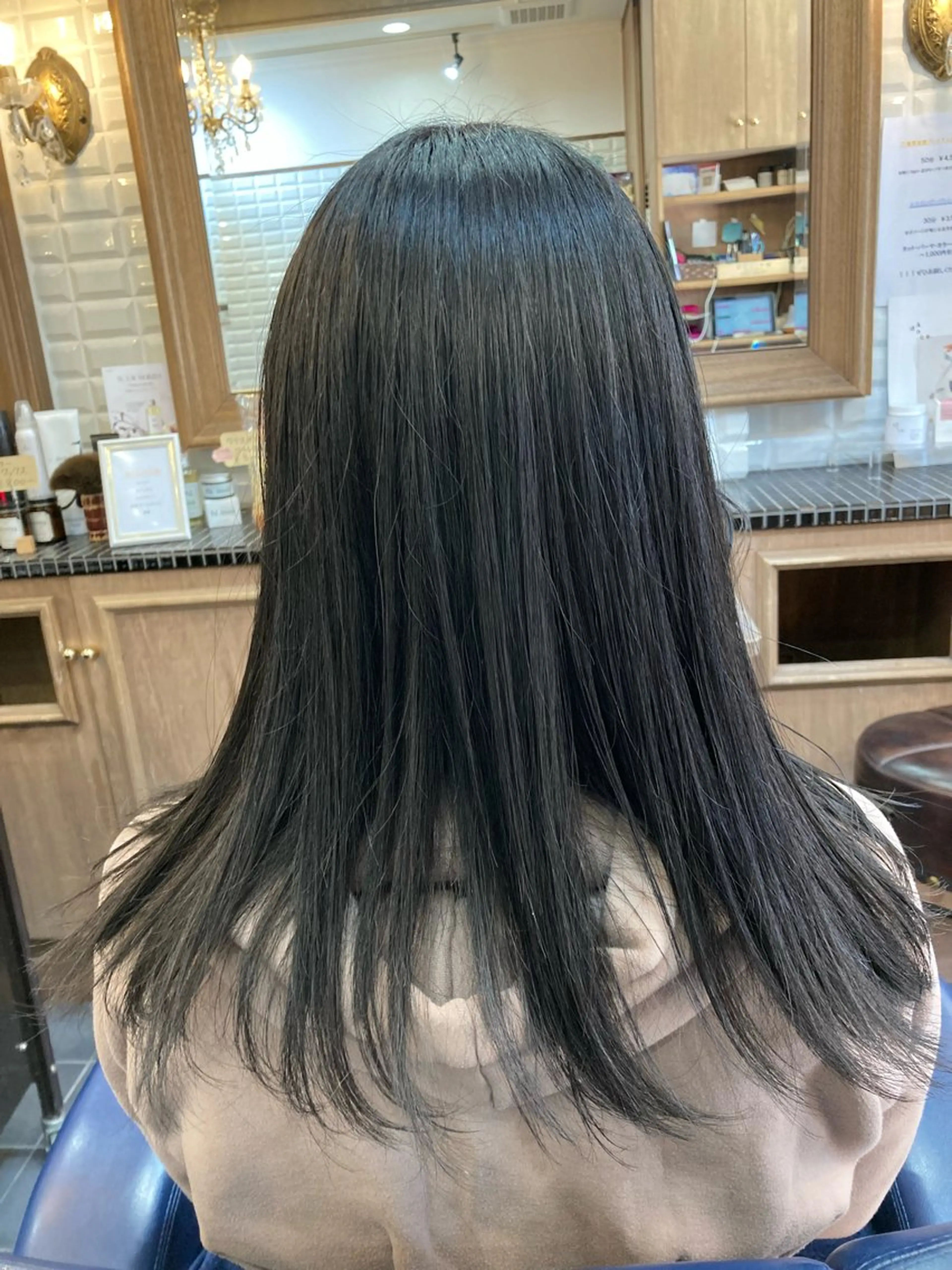 ロング 髪質改善 トリートメント クリスマス ルピナス中田店長 山口大地のヘアスタイル