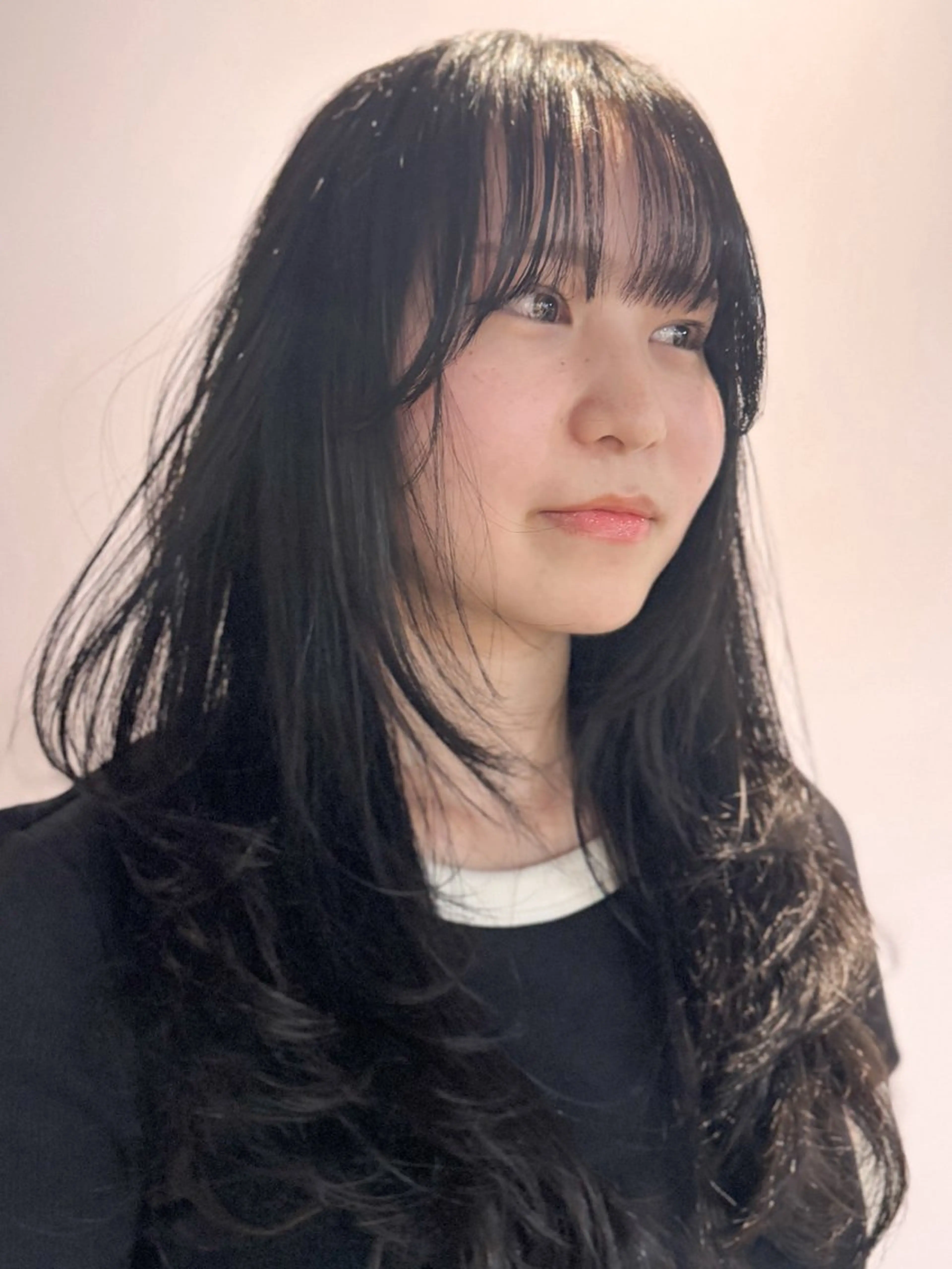 ロング レイヤーカット カット saki/メンズパー マ・デザインカラーのヘアスタイル