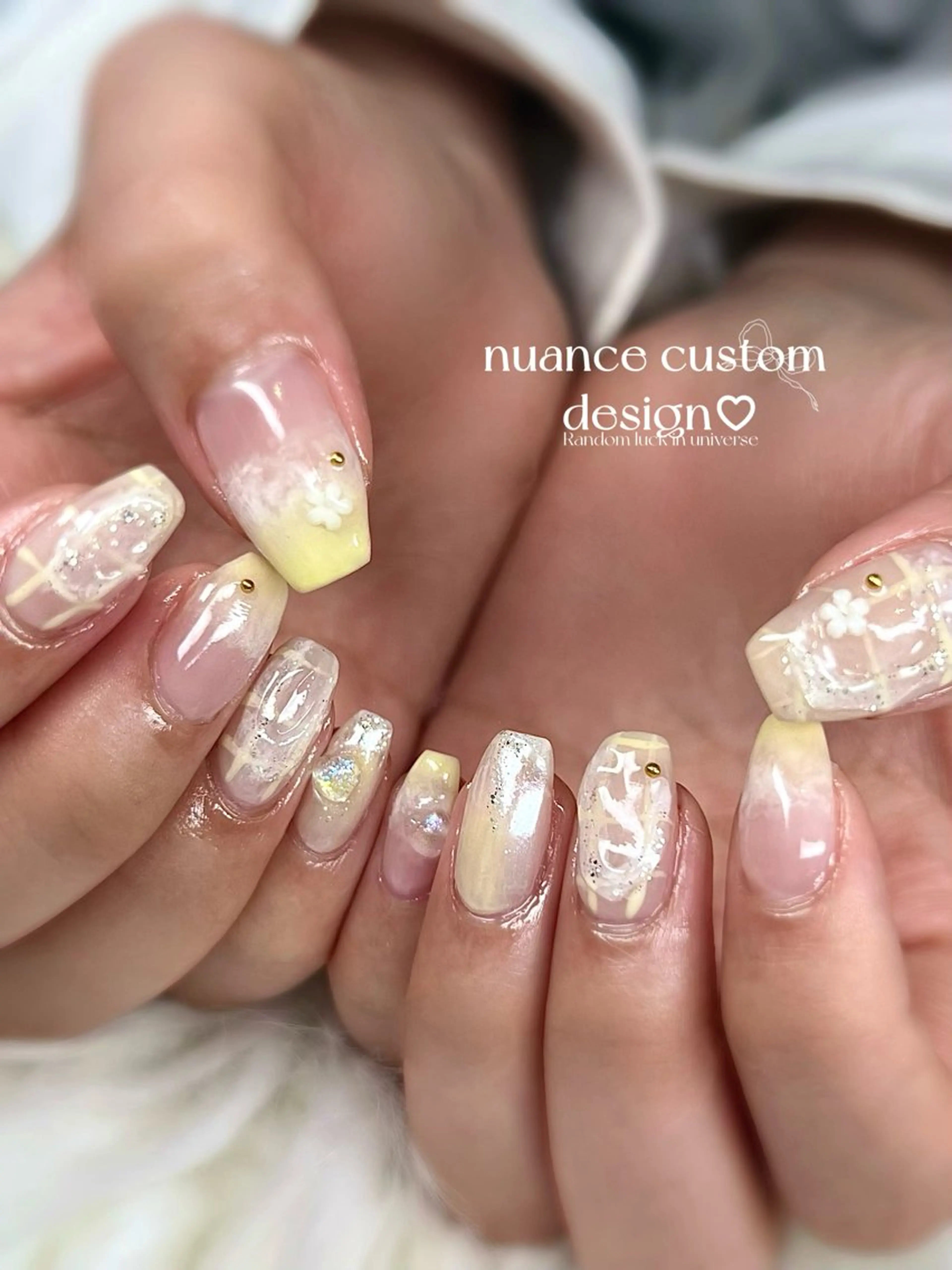 ネイル 持ち込み Bianca大名店 yonekuraのネイルデザイン