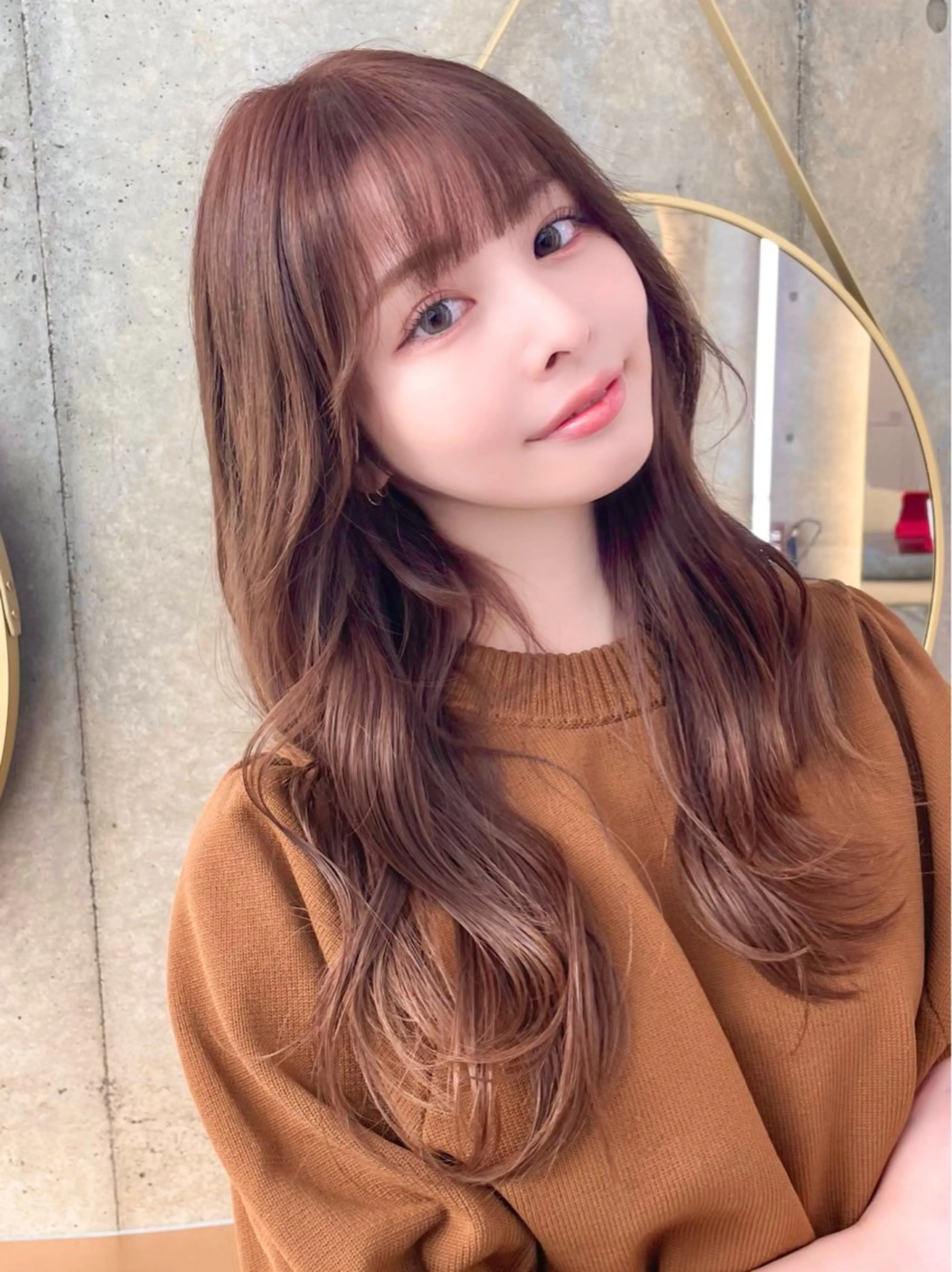 ロング カラー カット ヘアカラー トリートメント 韓国ヘア🇰🇷 レイヤー/芝春樹のヘアスタイル