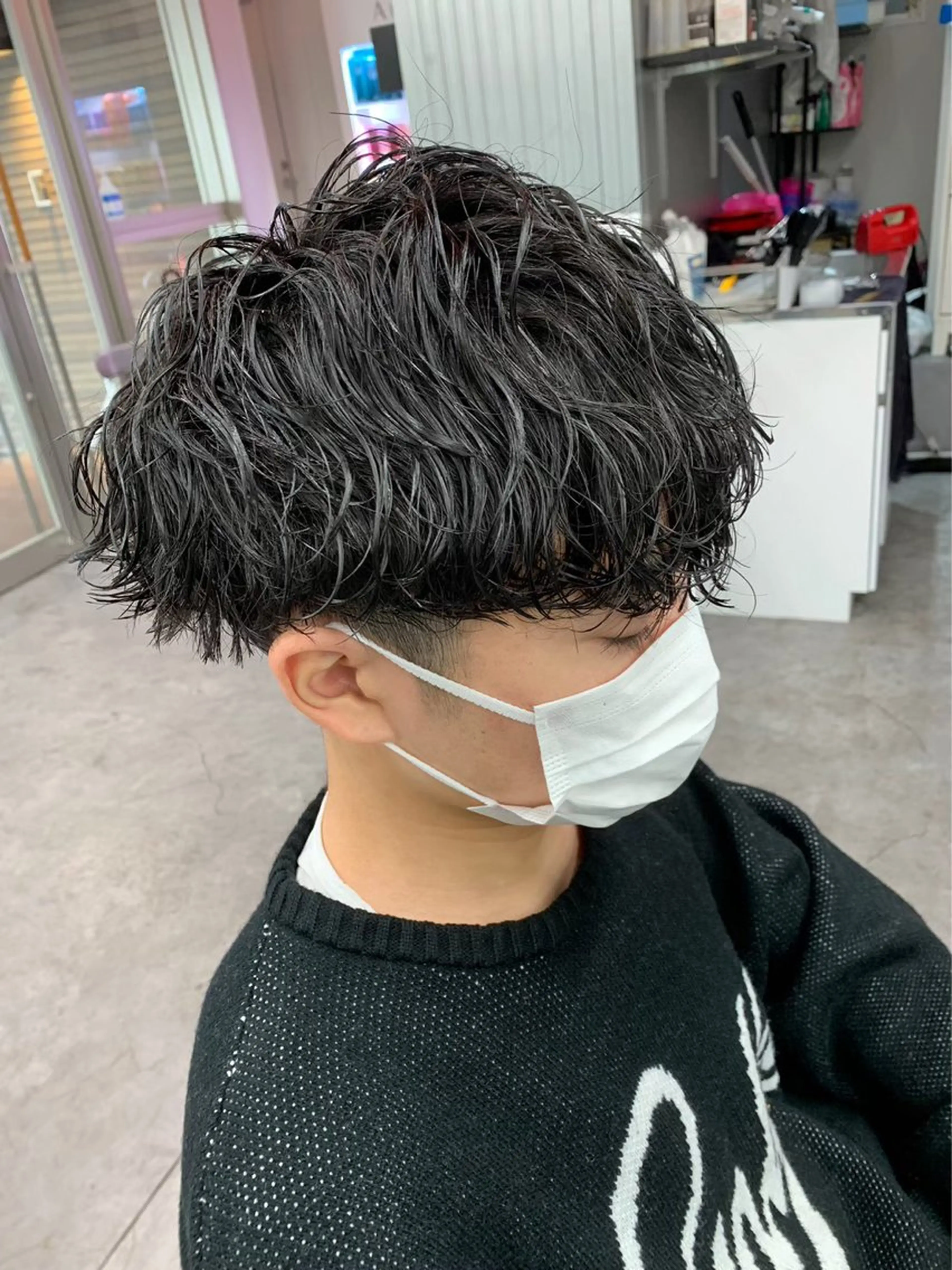 ショート カラー パーマ メンズ キッズ カット パーマ パーマ支持率No.1 ❤️🔥安成弾のヘアスタイル