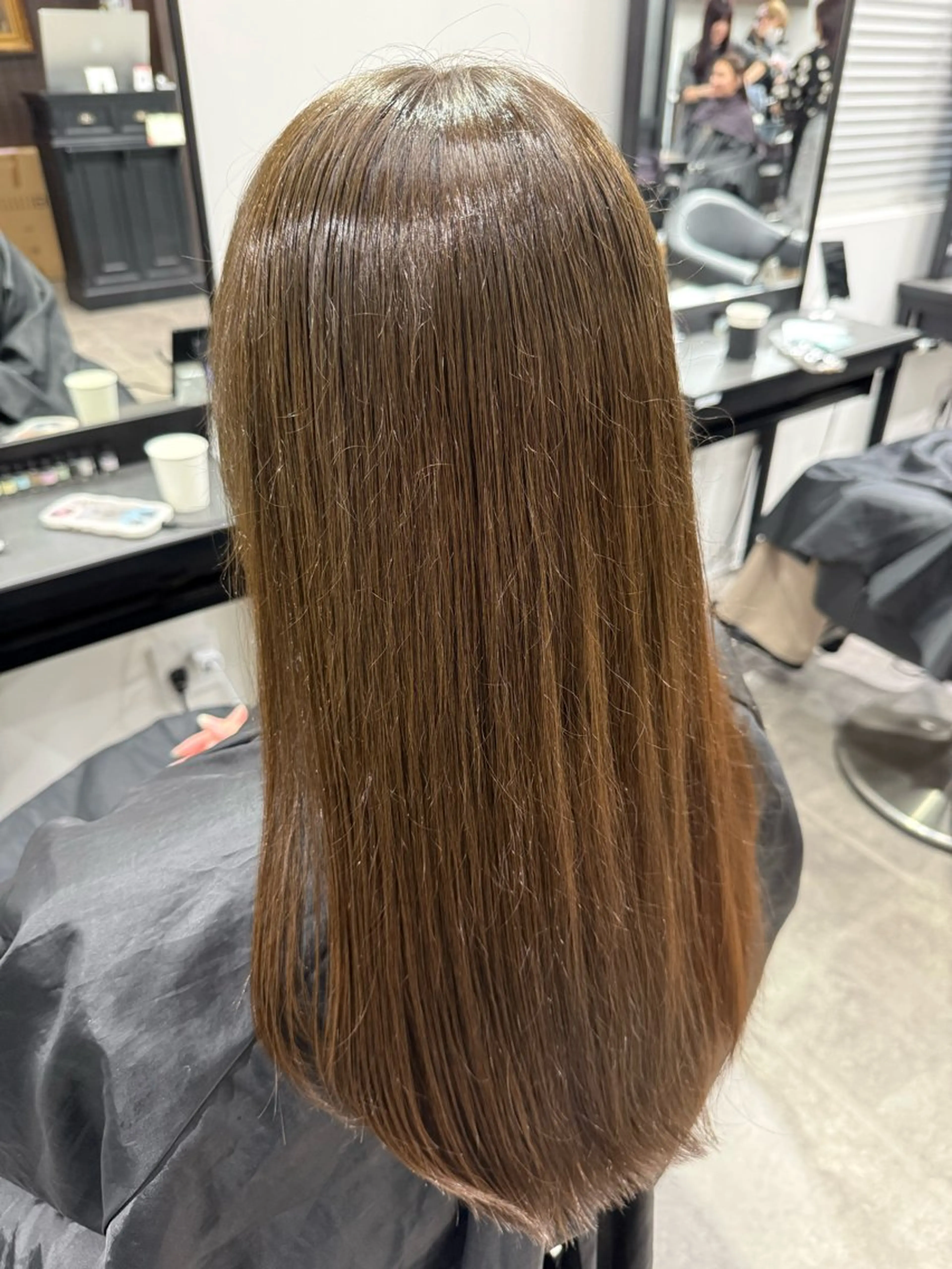 ロング カラー ヘアカラー トリートメント mao⭐️ 透明感カラー‎⭐️のヘアスタイル